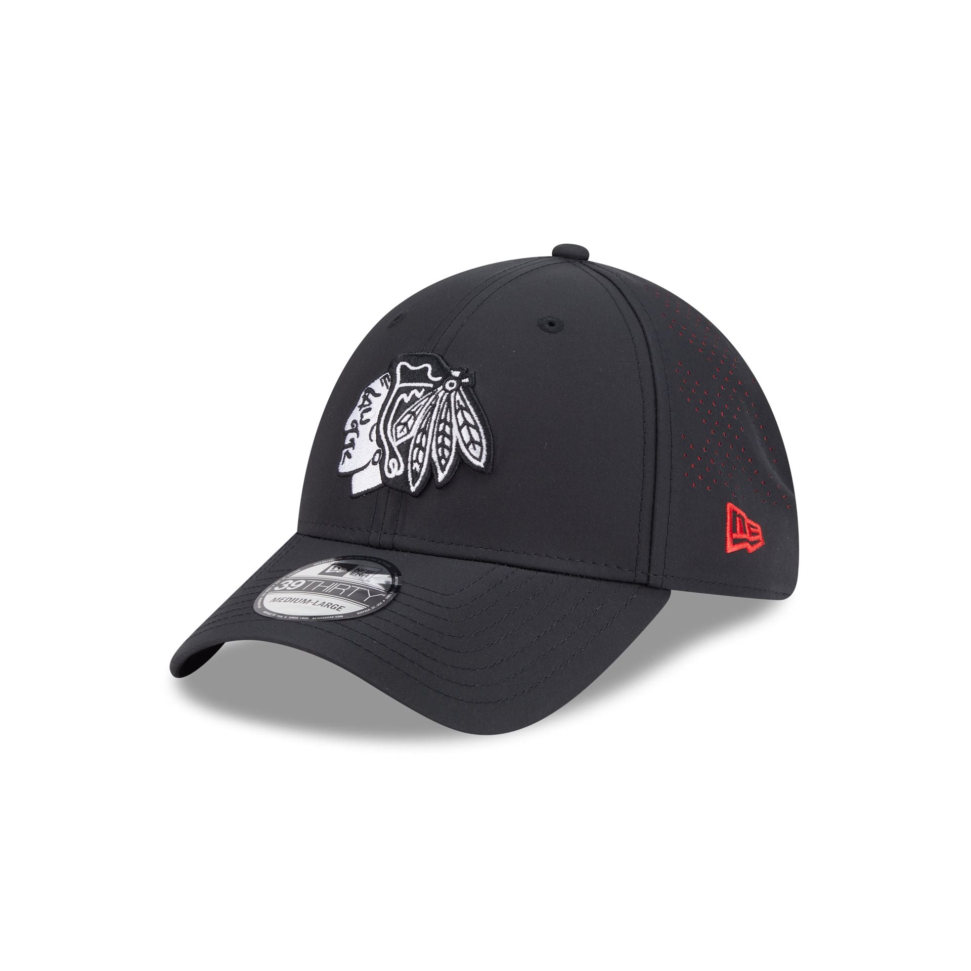 Chicago Blackhawks Night 39THIRTY Stretch Fit Hat
