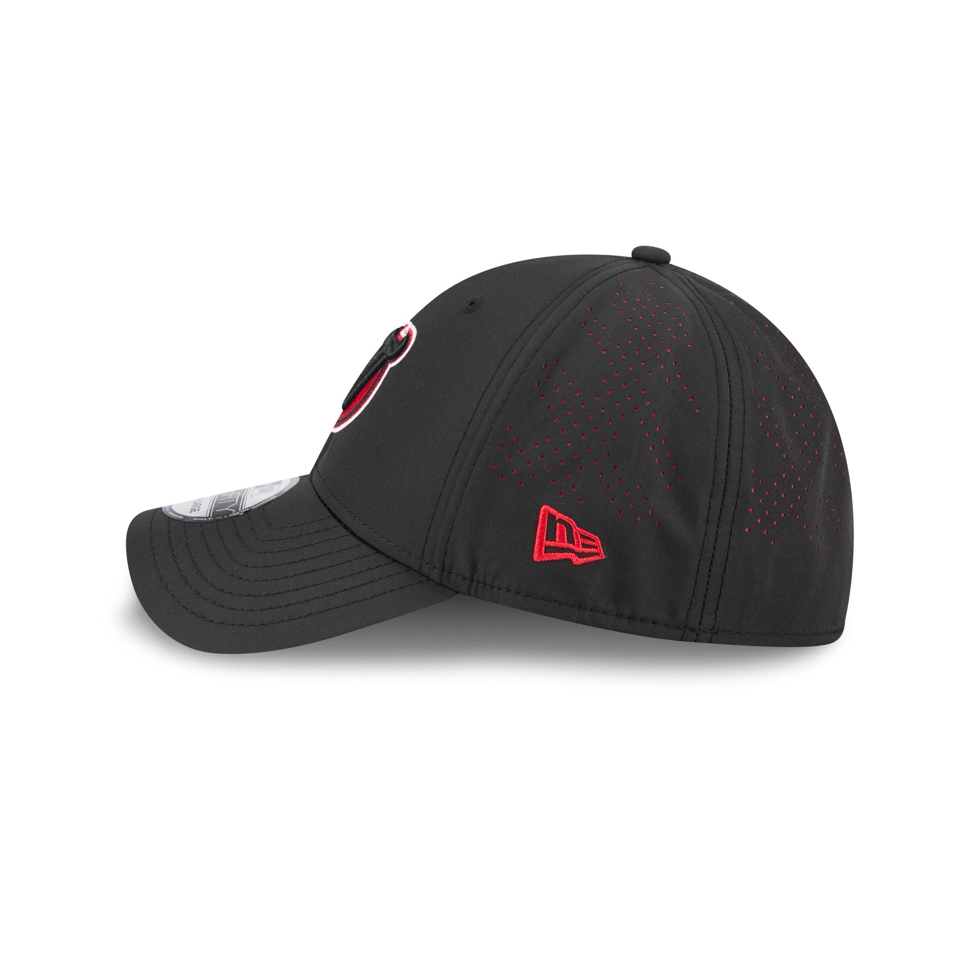New Jersey Devils Night 39THIRTY Stretch Fit Hat - Image 4