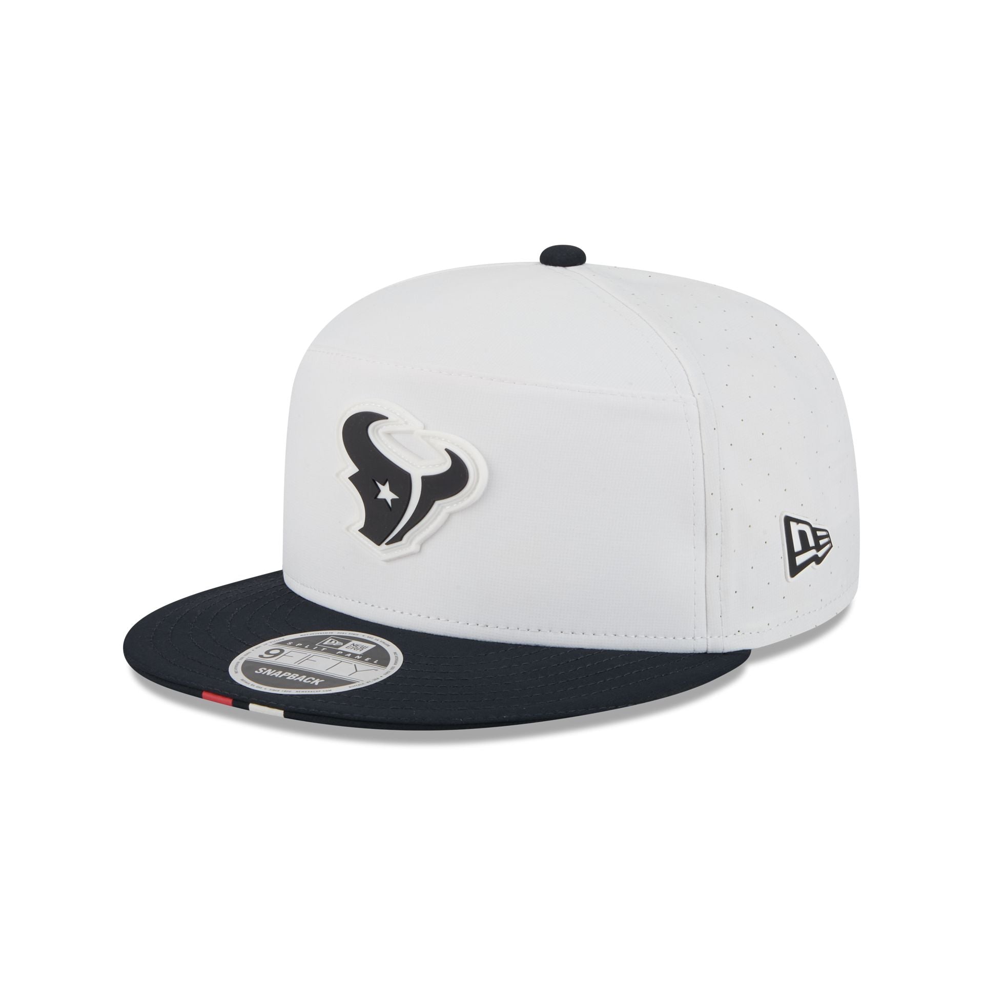 Houston Texans 2025 Training Split Panel 9FIFTY Snapback Hat