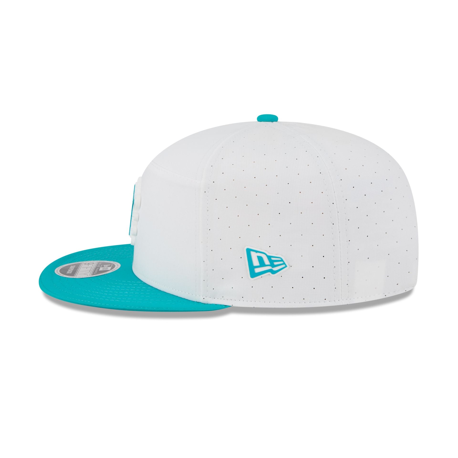 Miami Dolphins 2025 Training Split Panel 9FIFTY Snapback Hat - Image 4