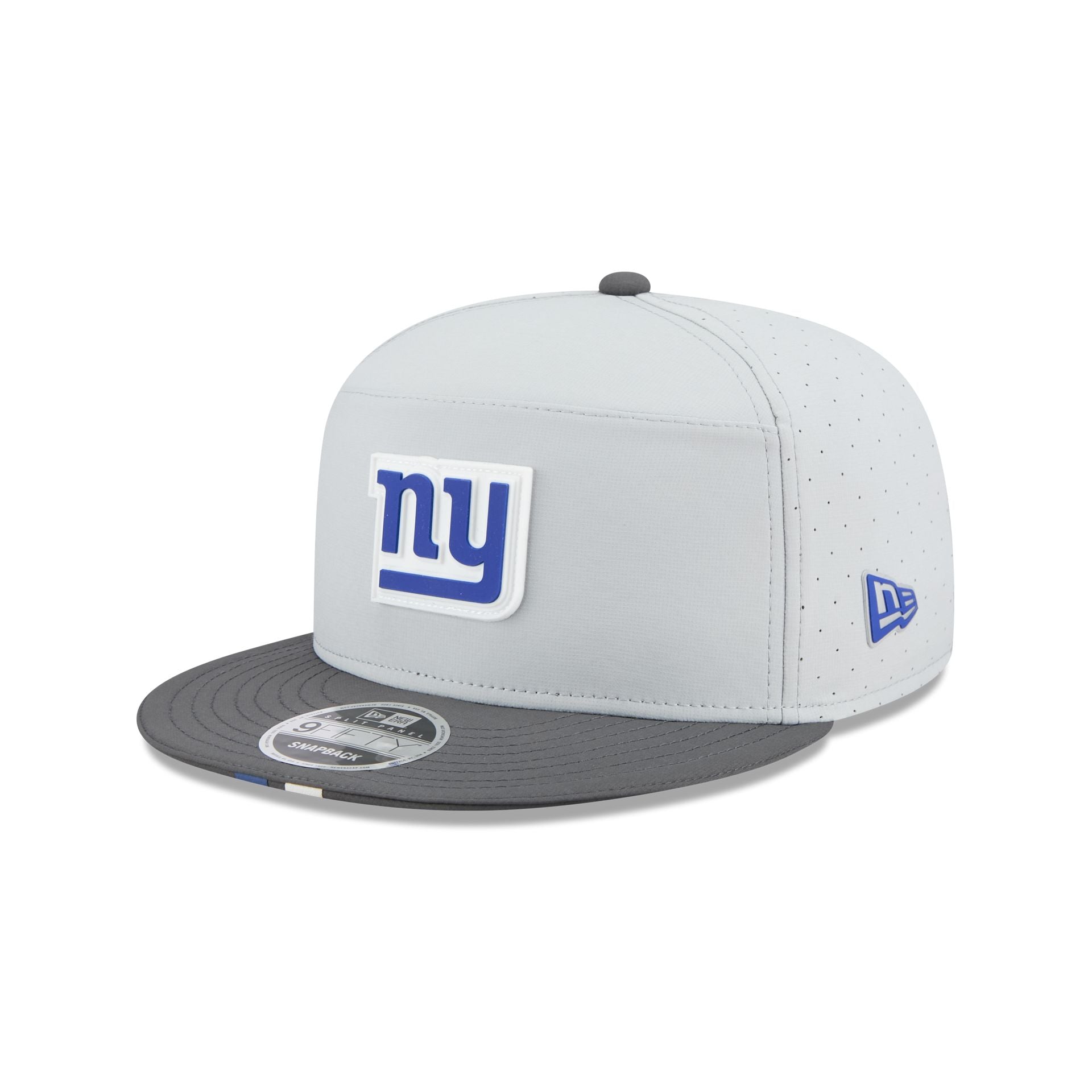 New York Giants 2025 Training Split Panel 9FIFTY Snapback Hat