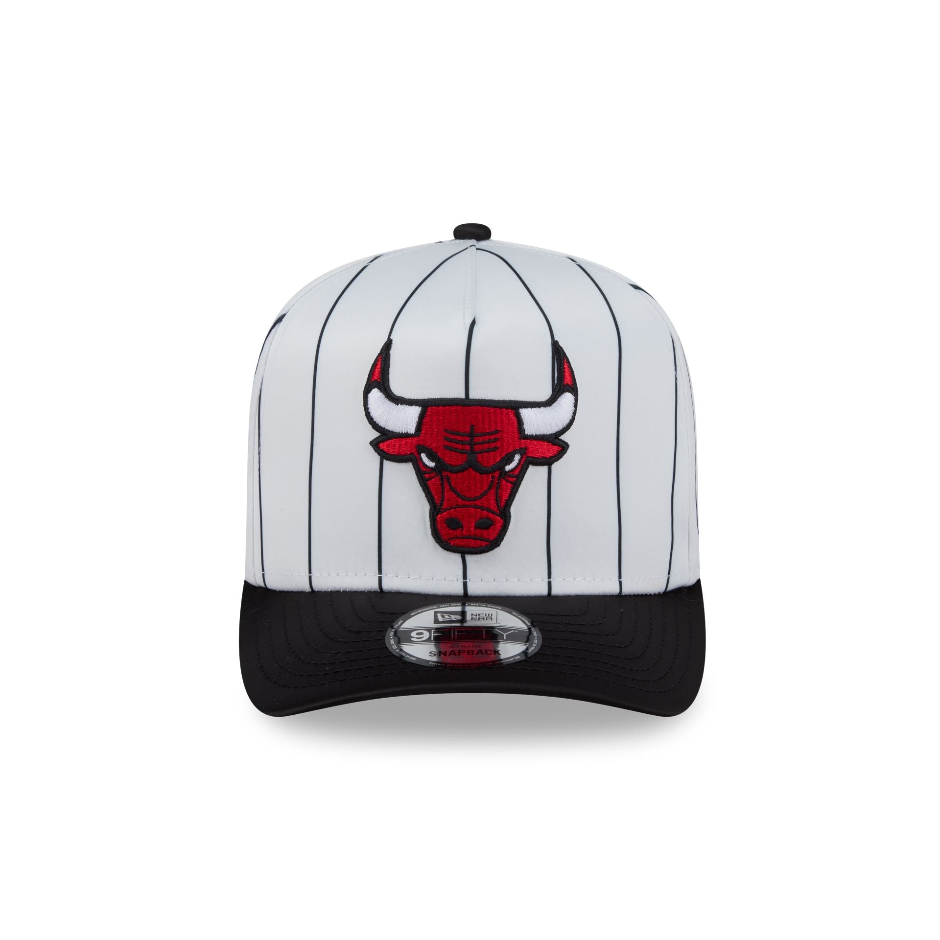 Chicago Bulls Satin Pinstripe 9FIFTY A-Frame Snapback Hat - Image 2