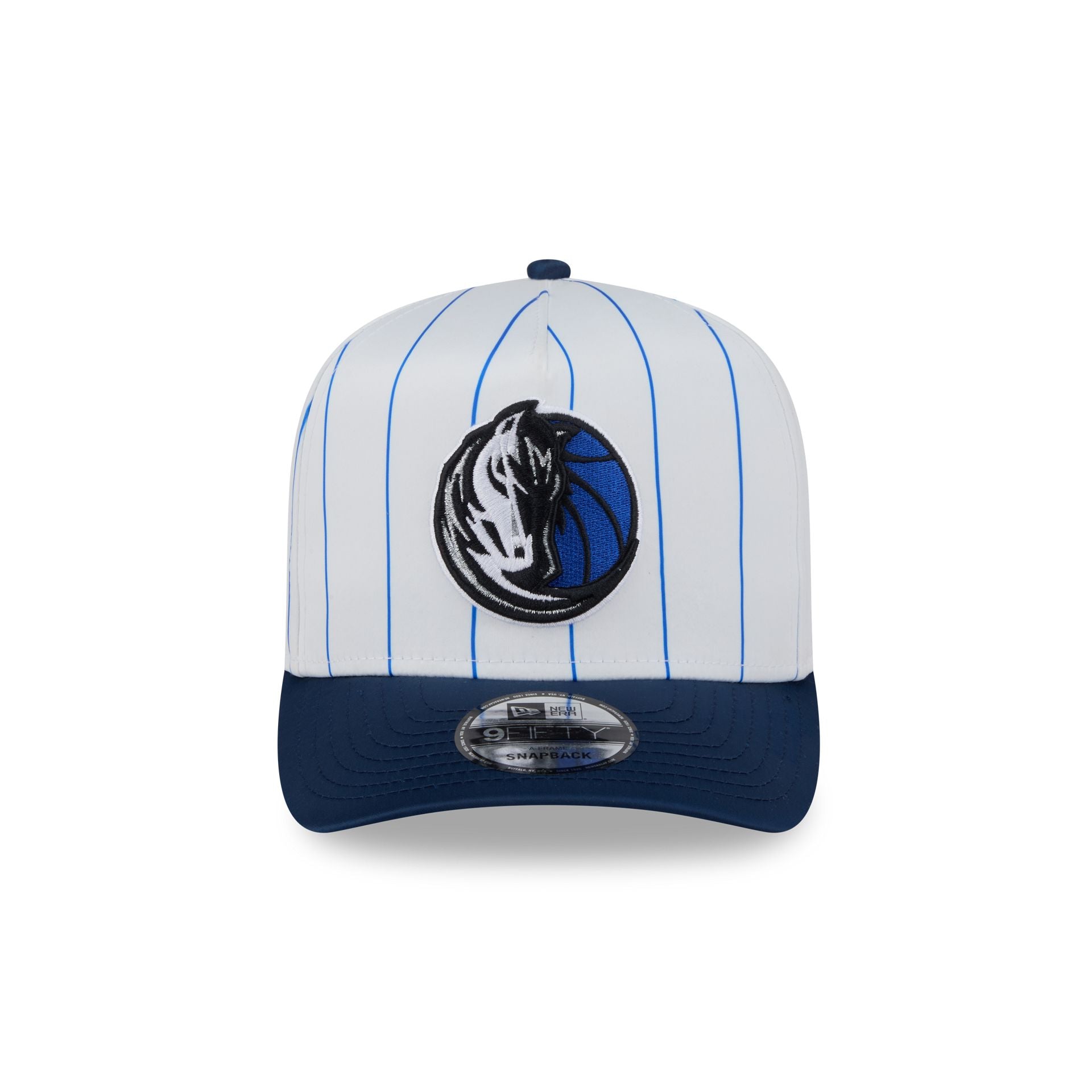 Dallas Mavericks Satin Pinstripe 9FIFTY A-Frame Snapback Hat - Image 3