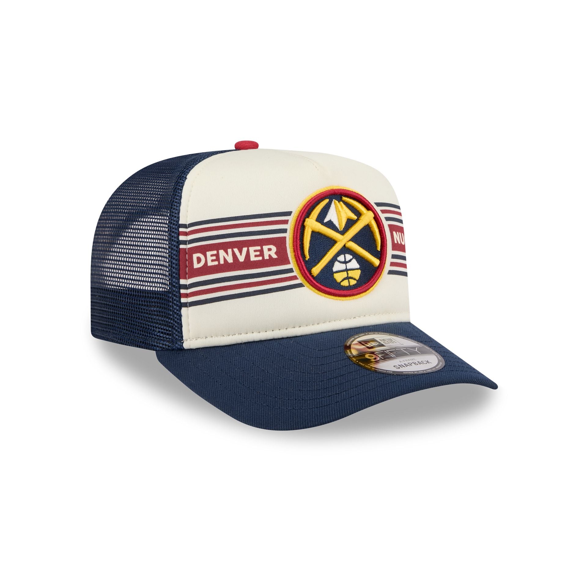 Denver Nuggets Banner 9FIFTY A-Frame Trucker Hat - Image 3