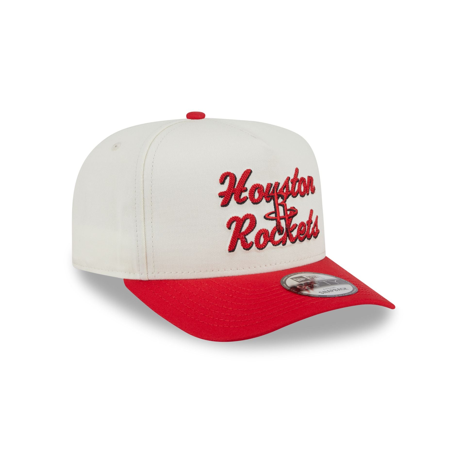 Houston Rockets Chainstitch 9FIFTY A-Frame Snapback Hat - Image 3