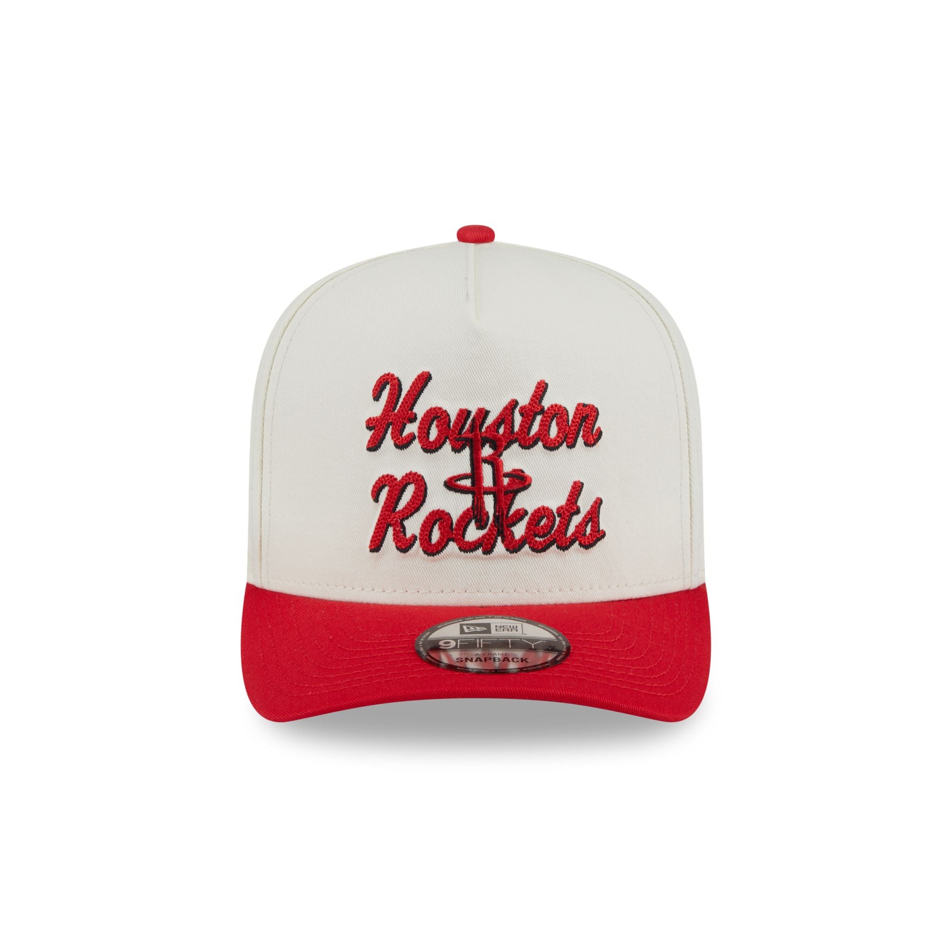 Houston Rockets Chainstitch 9FIFTY A-Frame Snapback Hat - Image 2