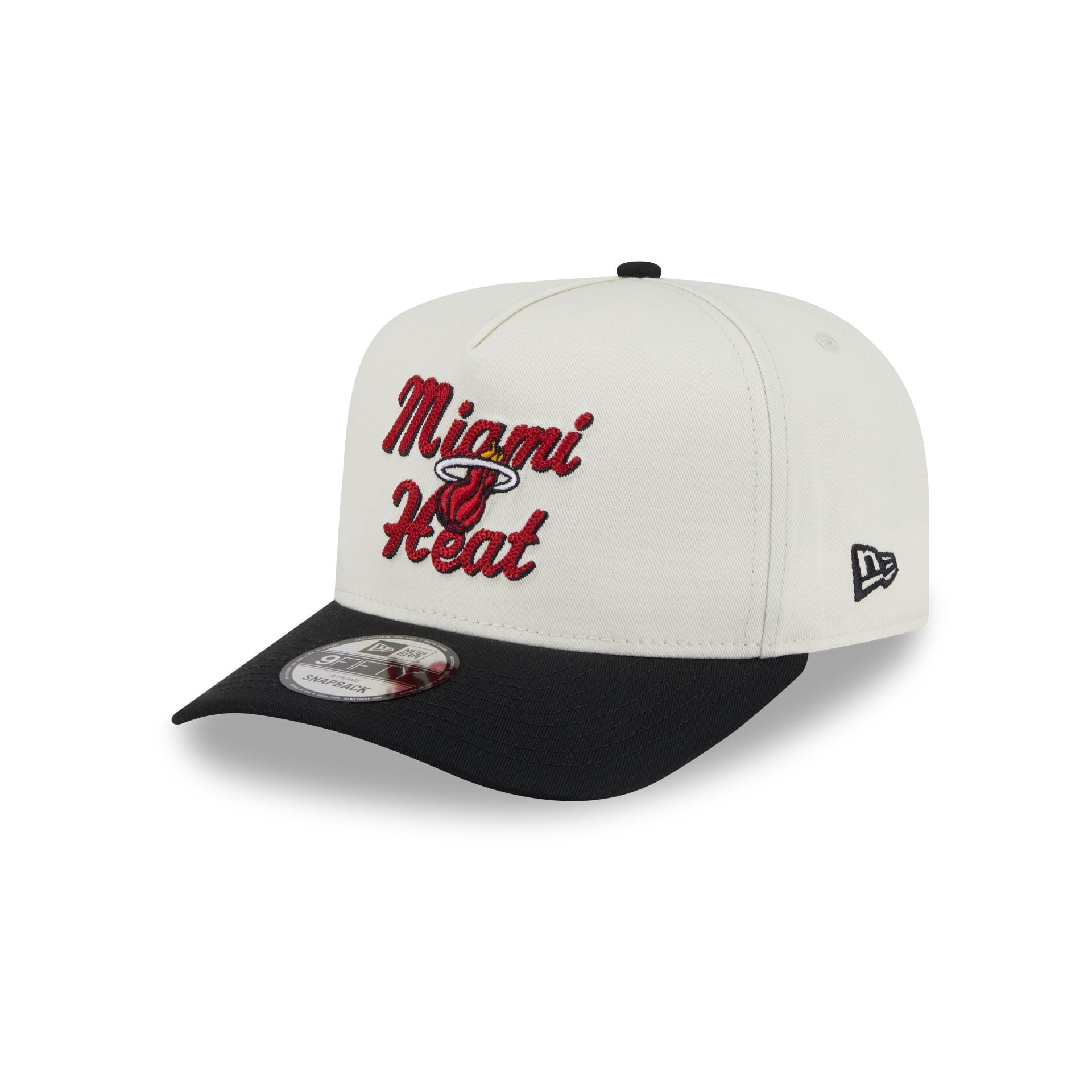 Miami Heat Chainstitch 9FIFTY A-Frame Snapback Hat