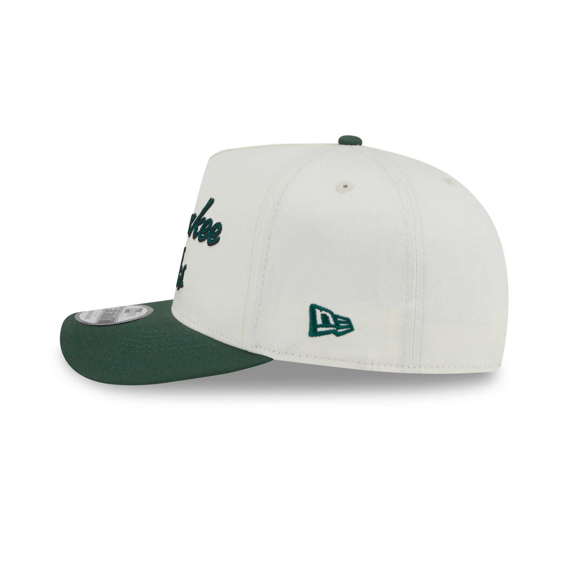 Milwaukee Bucks Chainstitch 9FIFTY A-Frame Snapback Hat - Image 4