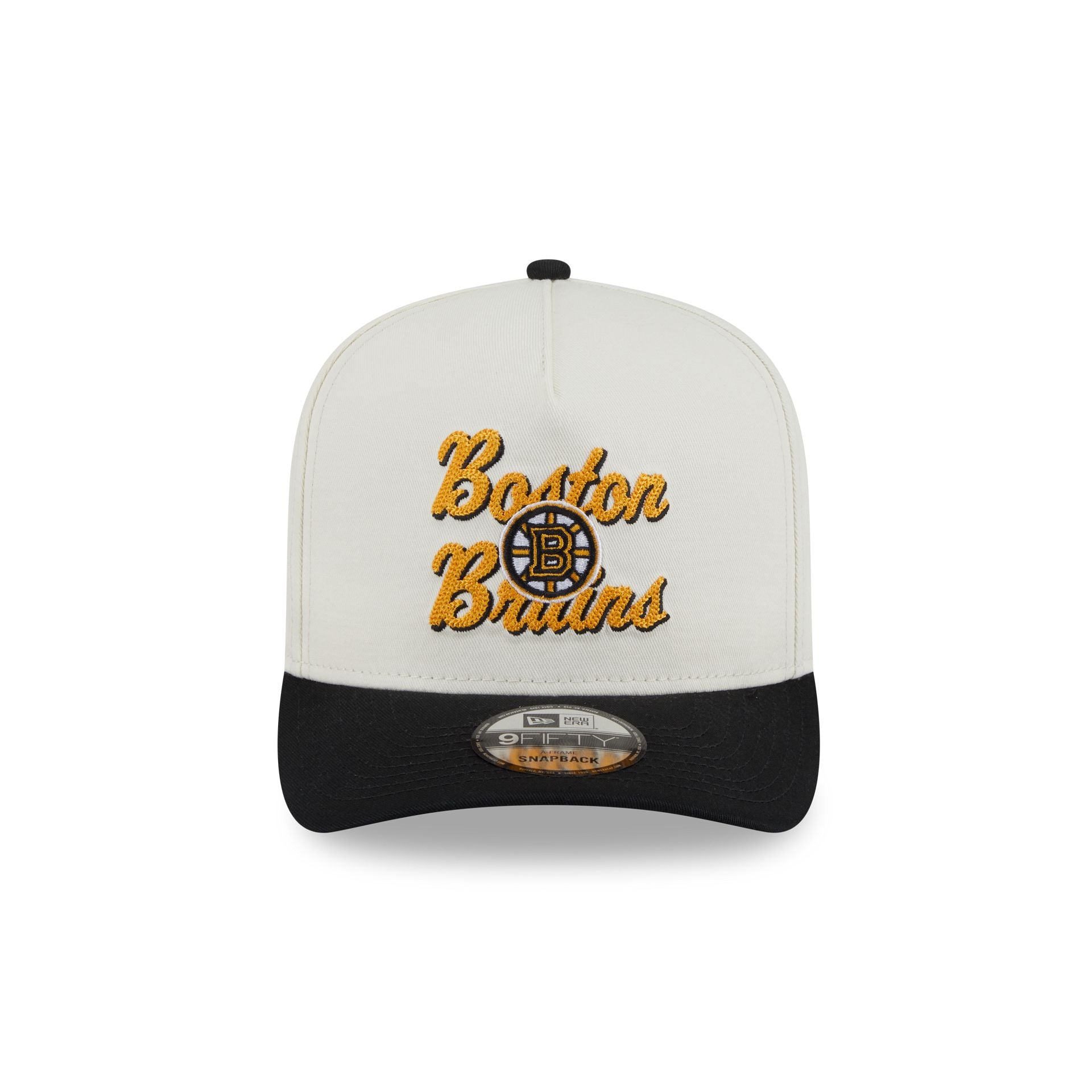 Boston Bruins Chainstitch 9FIFTY A-Frame Snapback Hat - Image 2