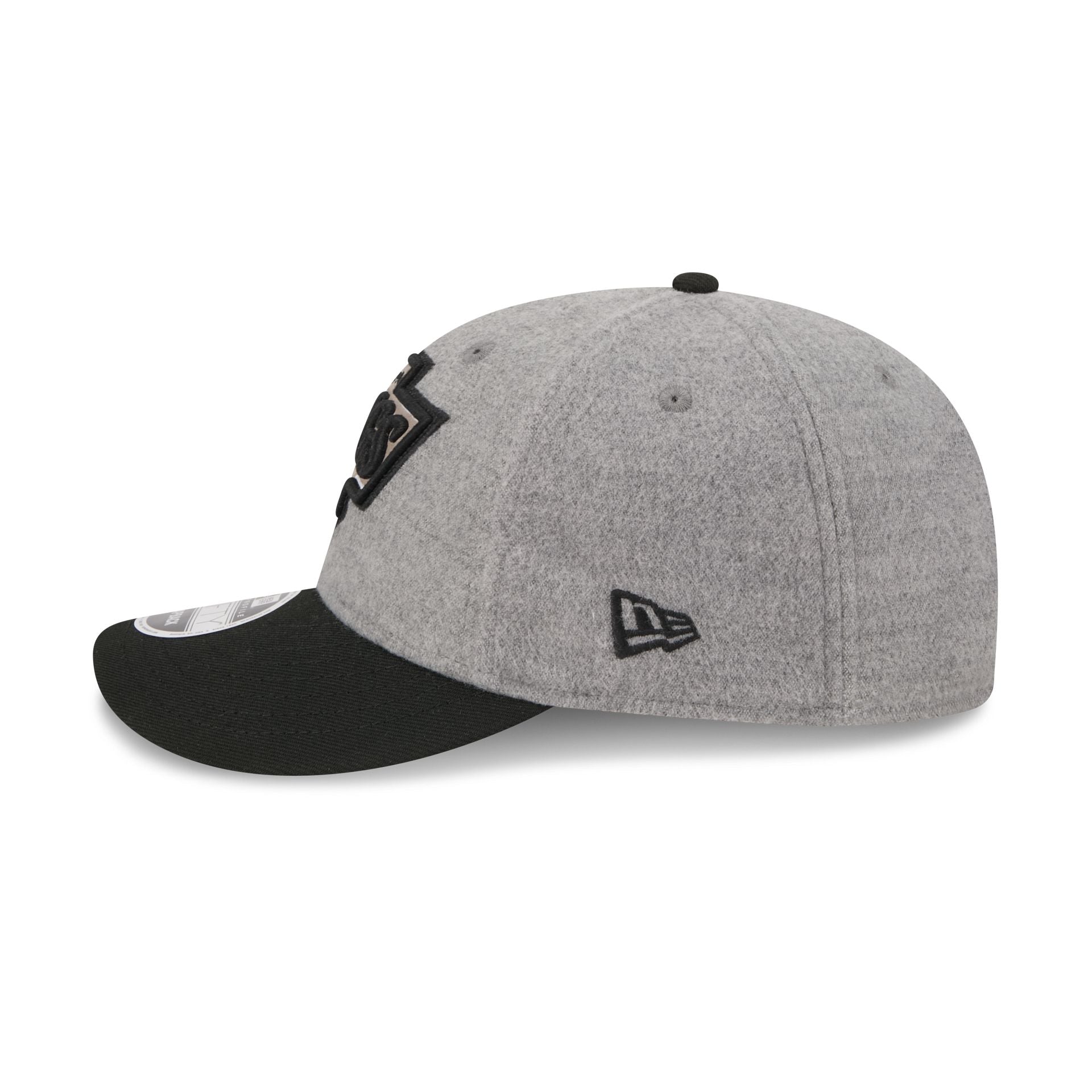 Los Angeles Kings Heather Gray Wool Low Profile 9FIFTY Snapback Hat - Image 5