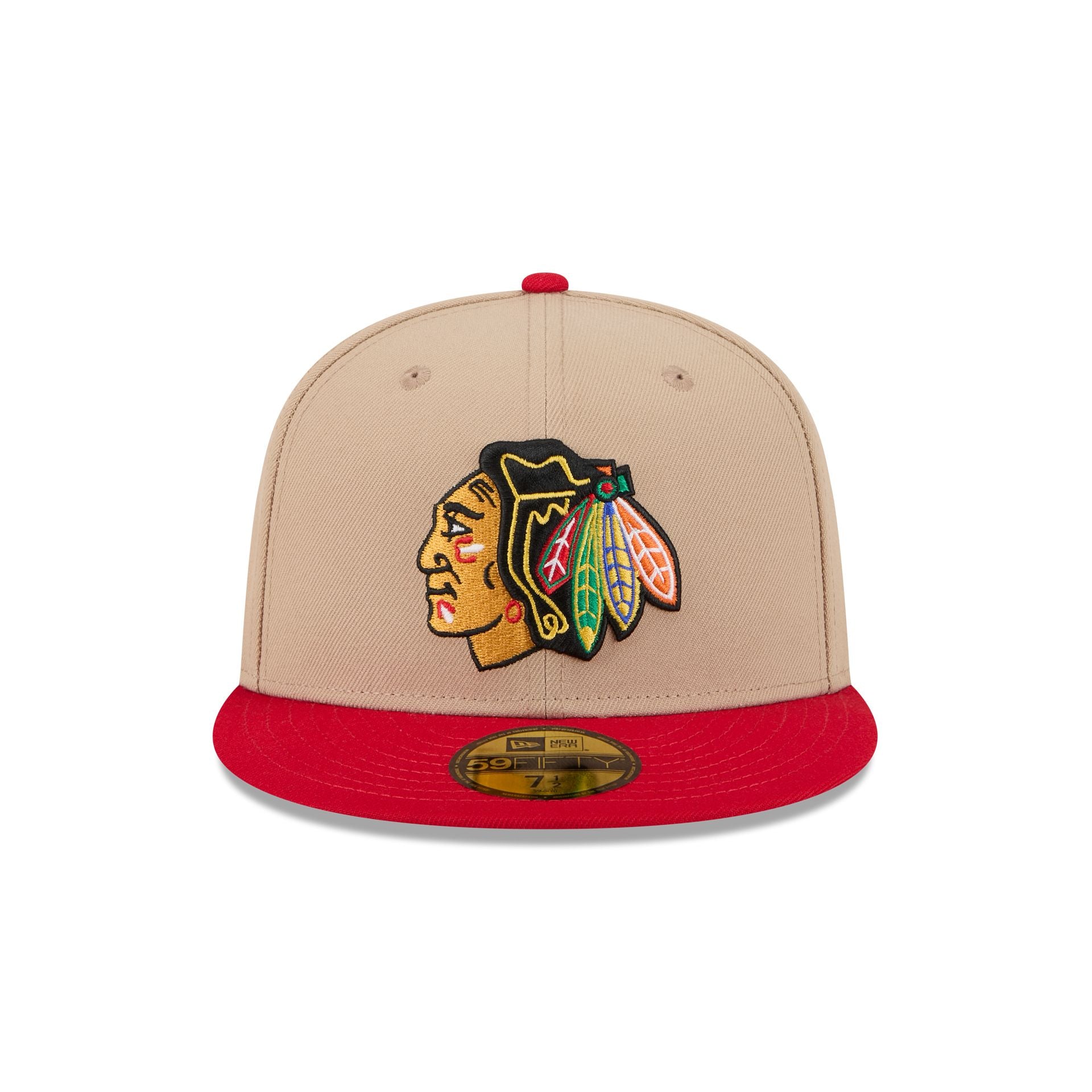 Chicago Blackhawks Camel 59FIFTY Fitted Hat - Image 2