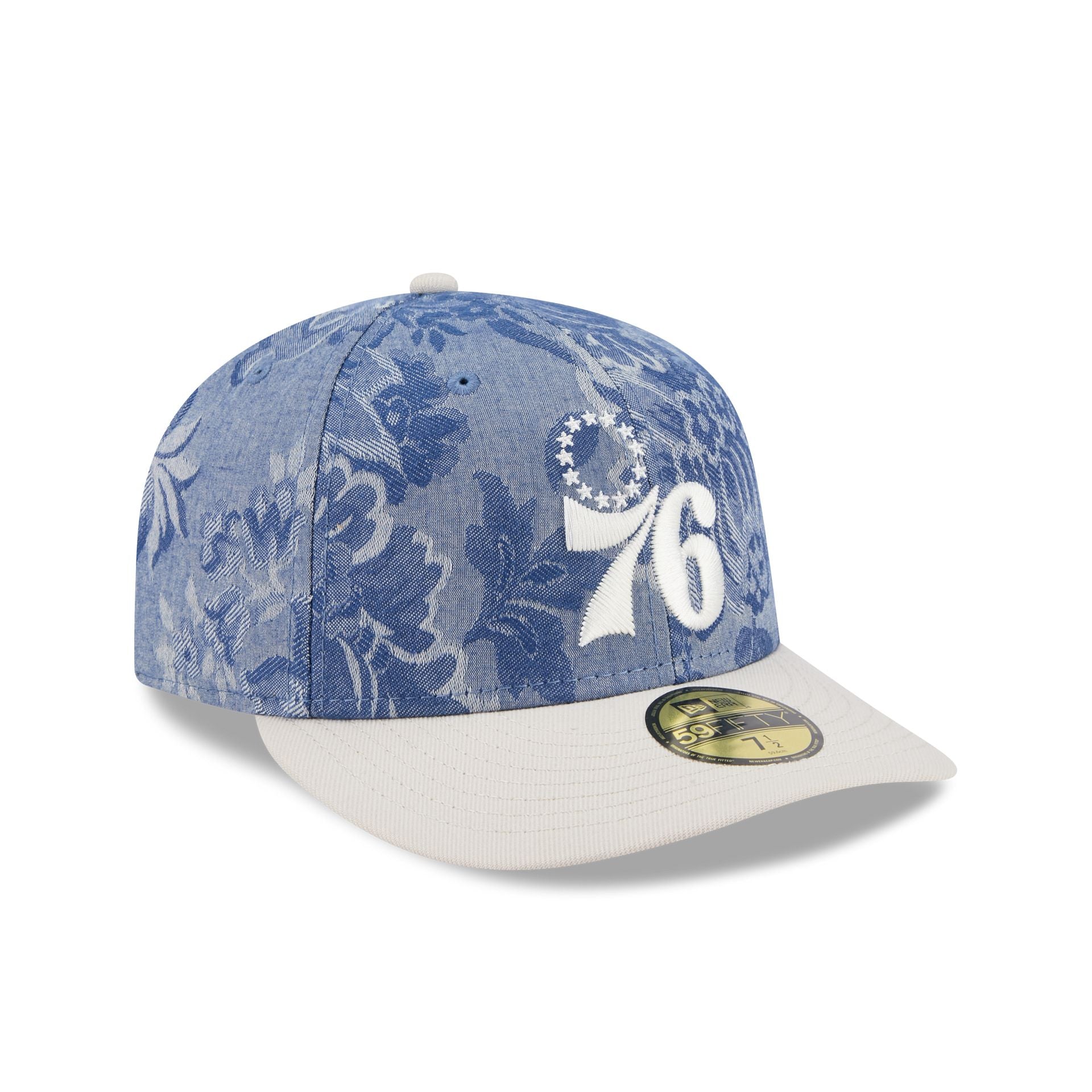 Philadelphia 76ers Two-Tone Denim 59FIFTY Fitted Hat - Image 3