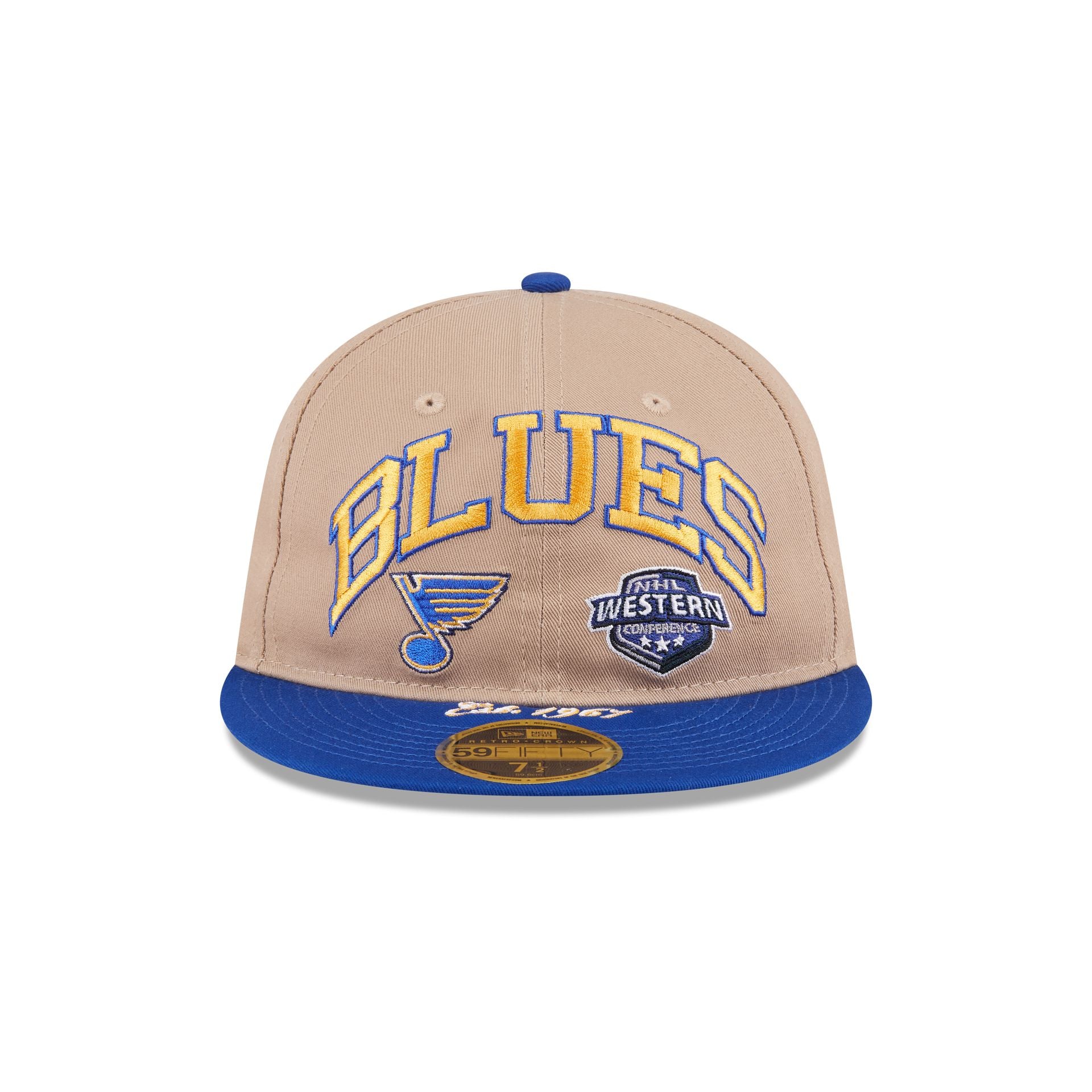 St. Louis Blues Camel Retro Crown 59FIFTY Fitted Hat - Image 2