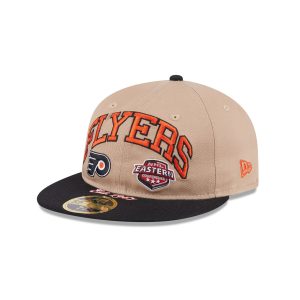 Philadelphia Flyers Camel Retro Crown 59FIFTY Fitted Hat