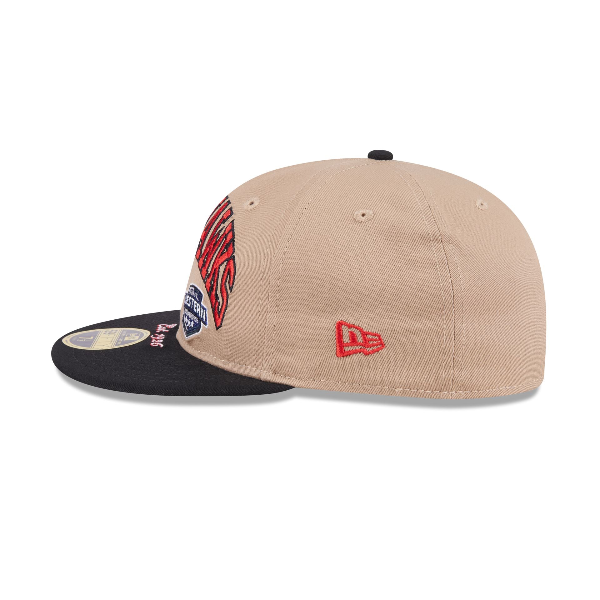 Chicago Blackhawks Camel Retro Crown 59FIFTY Fitted Hat - Image 4