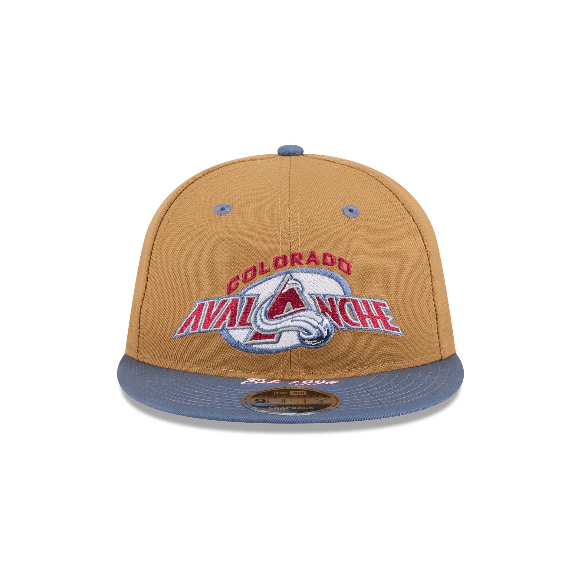Colorado Avalanche Wheat Retro Crown 9FIFTY Snapback Hat - Image 2