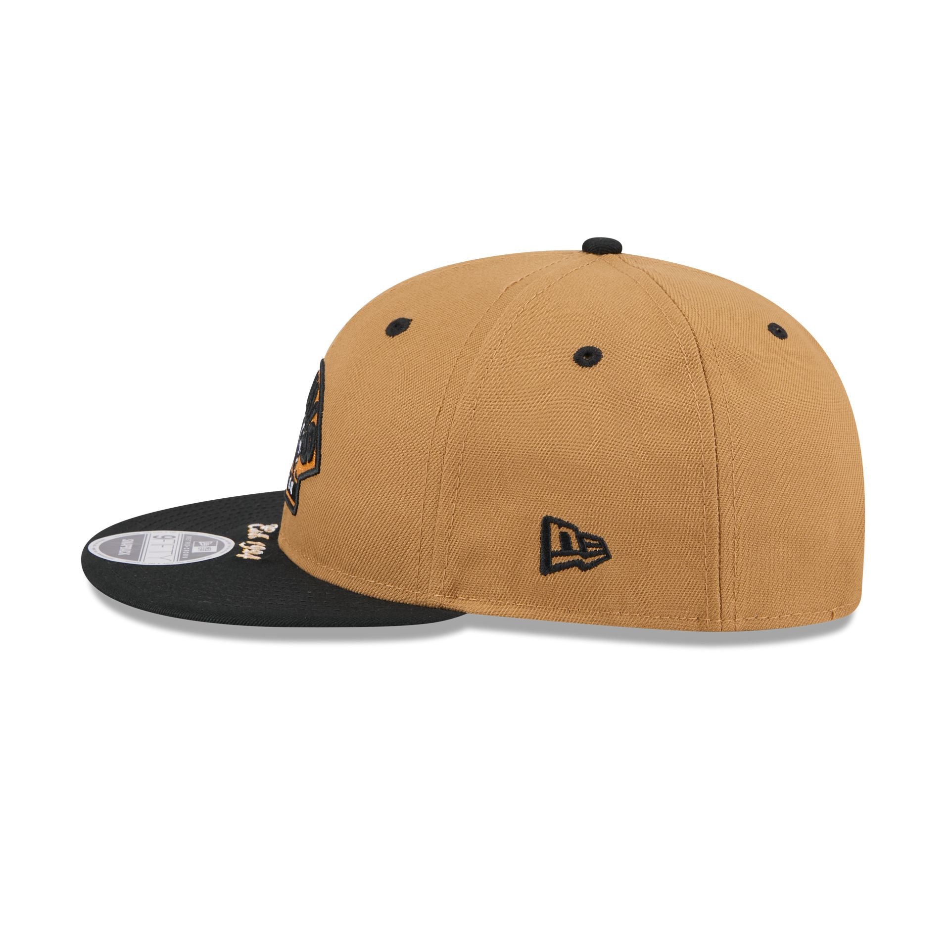 Boston Bruins Wheat Retro Crown 9FIFTY Snapback Hat - Image 3