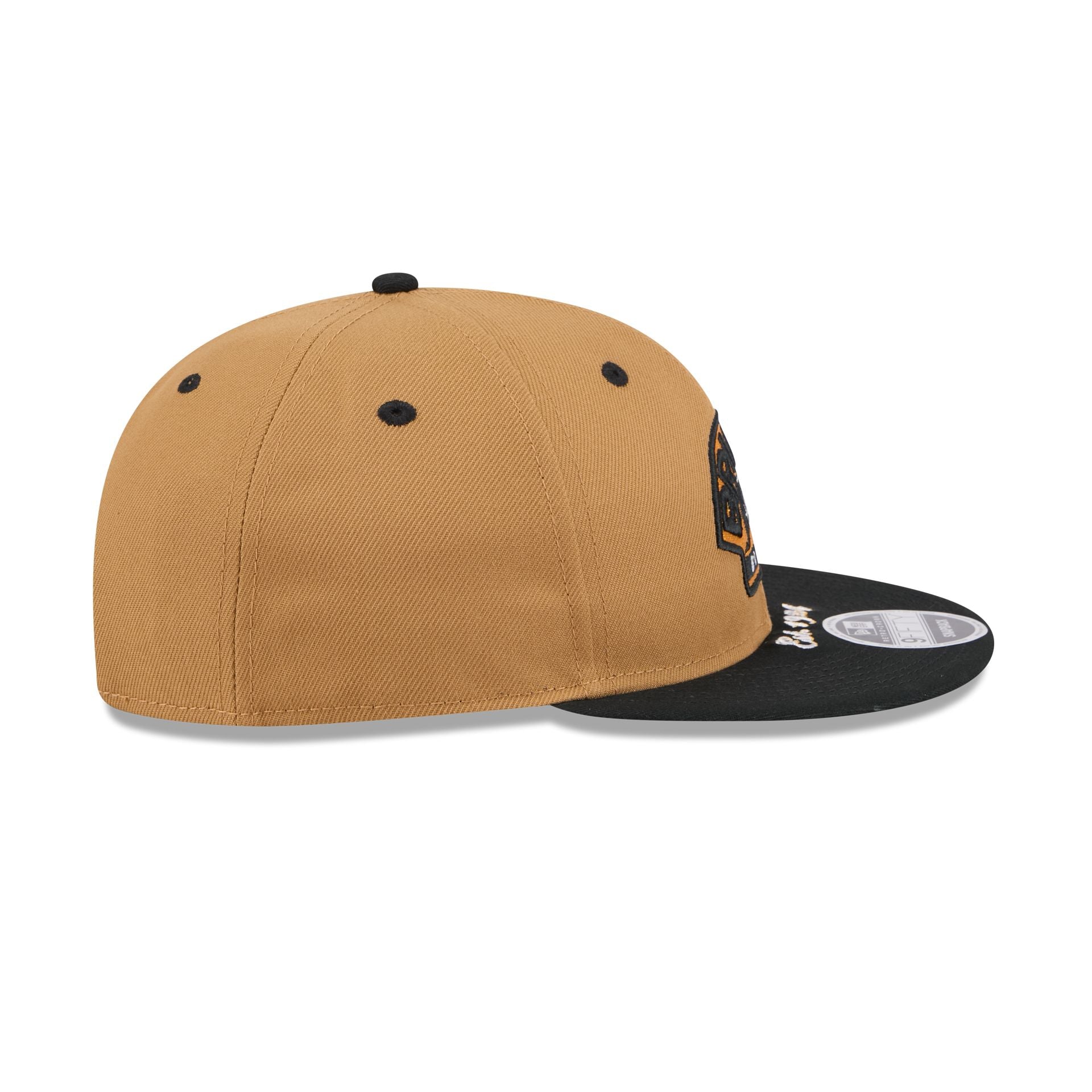 Boston Bruins Wheat Retro Crown 9FIFTY Snapback Hat - Image 4