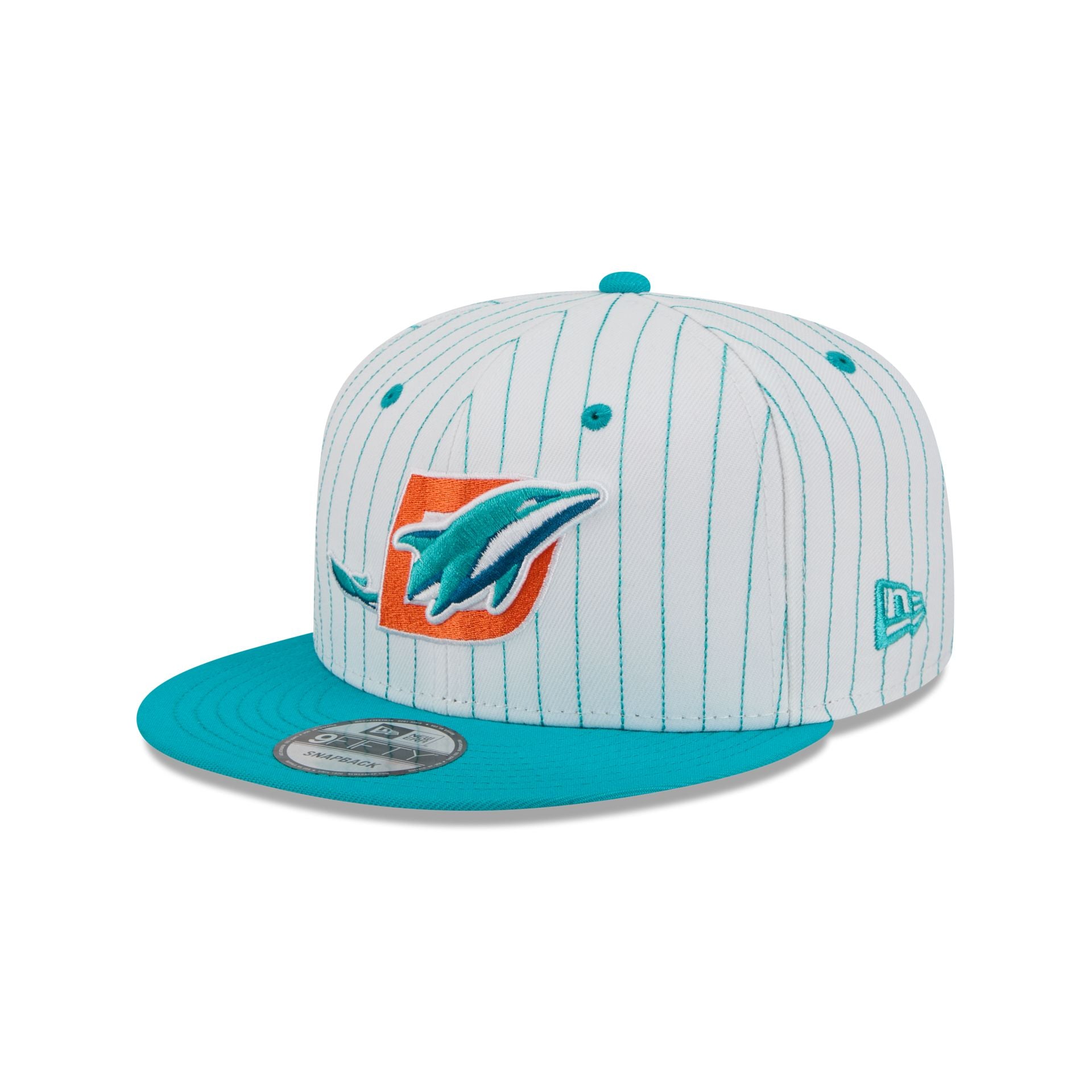 Miami Dolphins Deceptor Pinstripe 9FIFTY Snapback Hat - Image 3