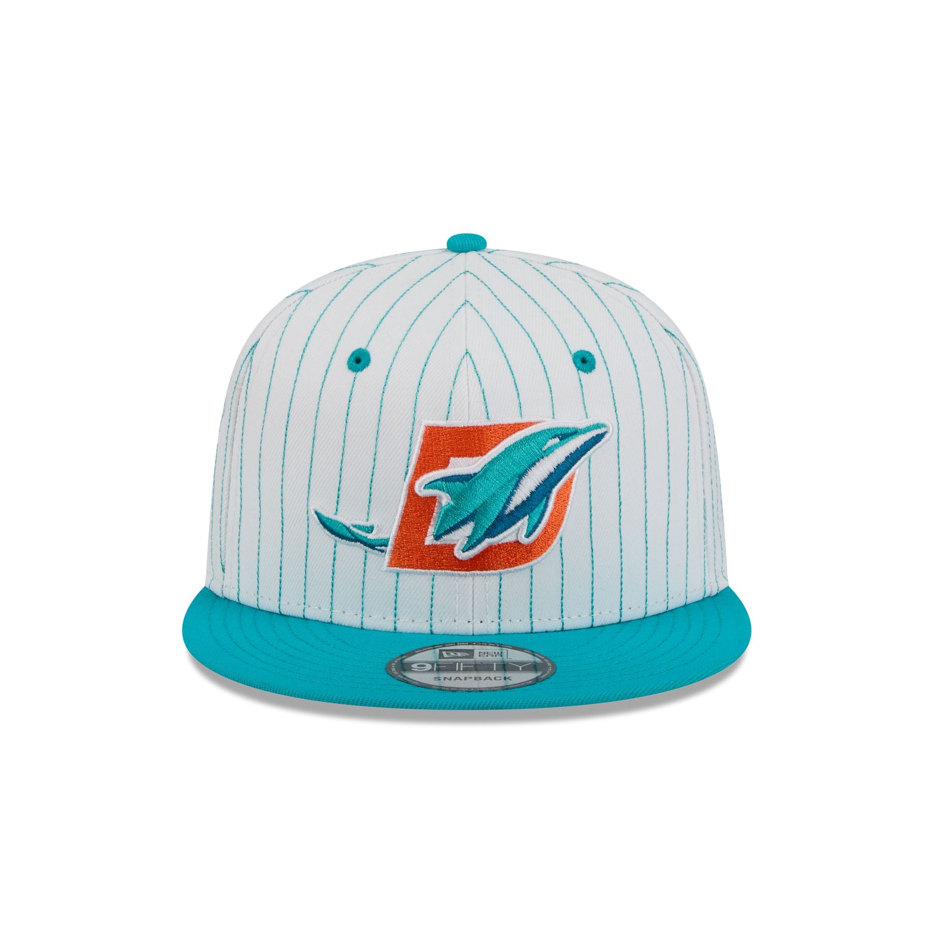 Miami Dolphins Deceptor Pinstripe 9FIFTY Snapback Hat - Image 2