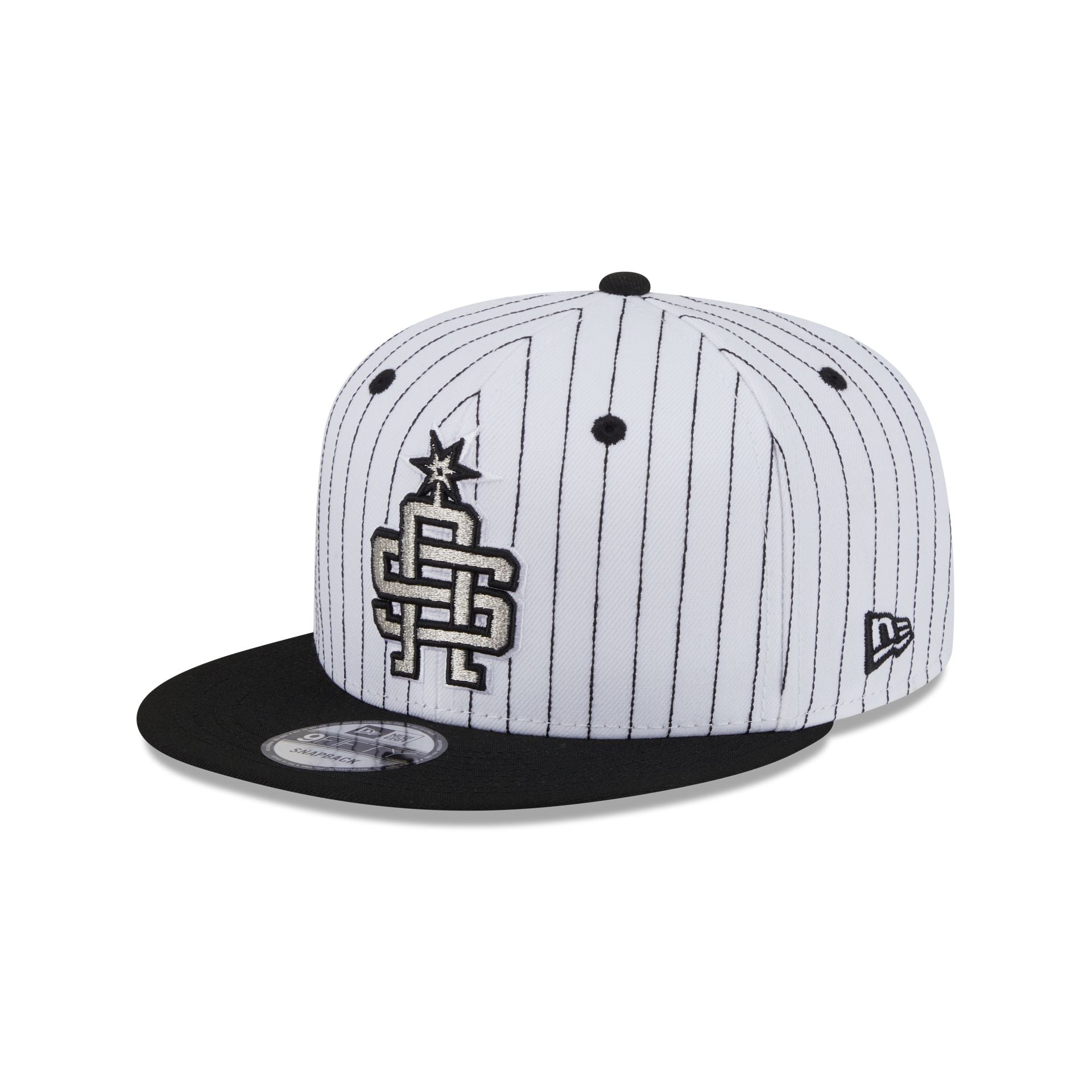 San Antonio Spurs Deceptor Pinstripe 9FIFTY Snapback Hat - Image 3