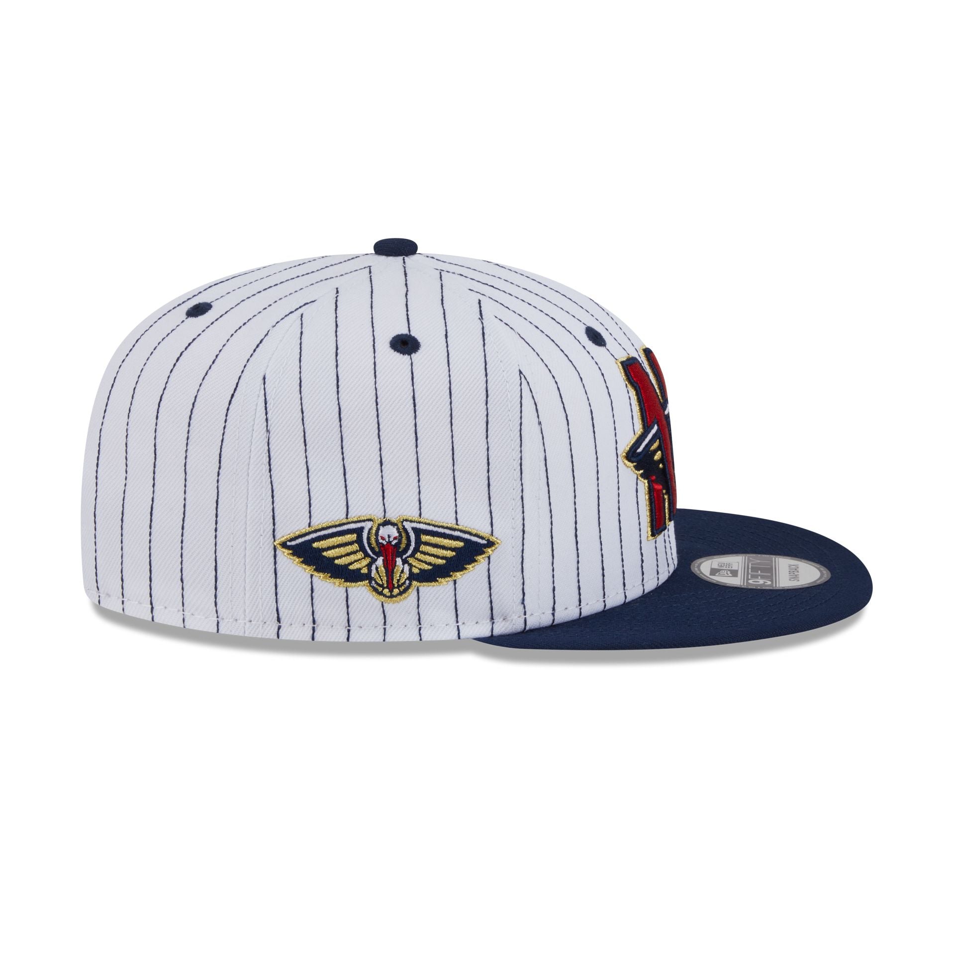 New Orleans Pelicans Deceptor Pinstripe 9FIFTY Snapback Hat - Image 4