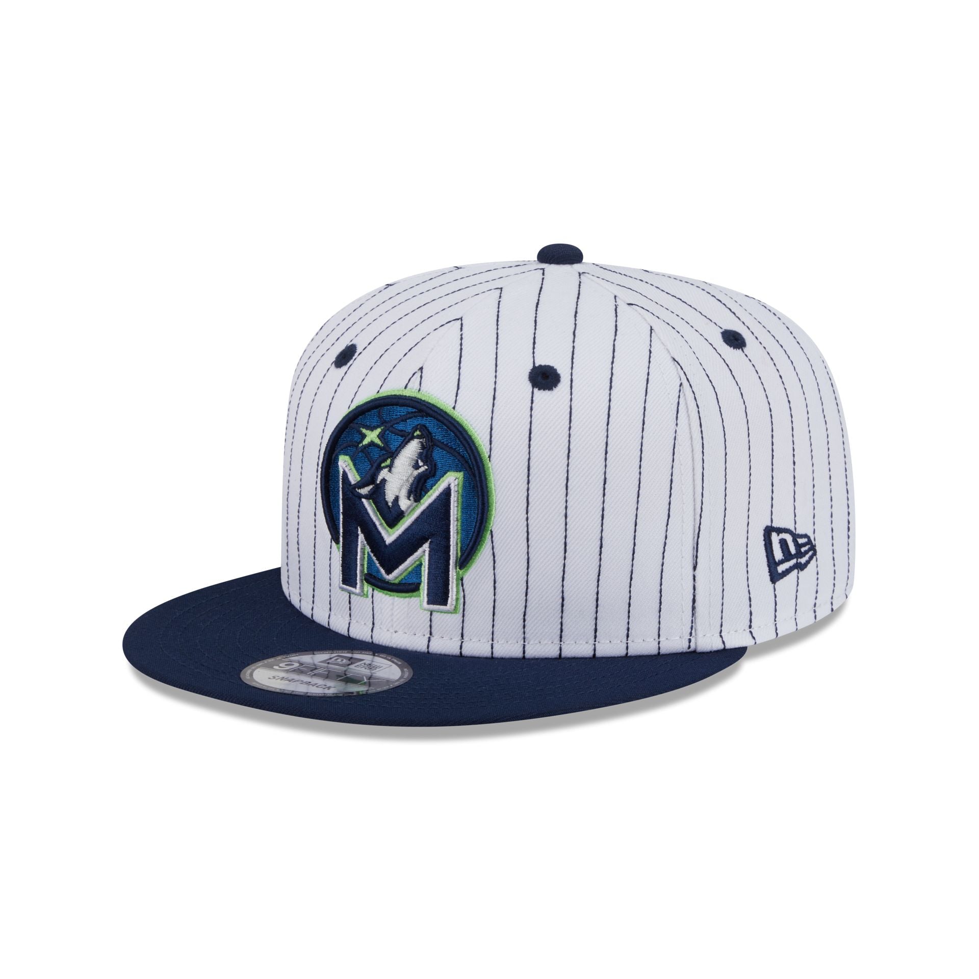 Minnesota Timberwolves Deceptor Pinstripe 9FIFTY Snapback Hat - Image 3