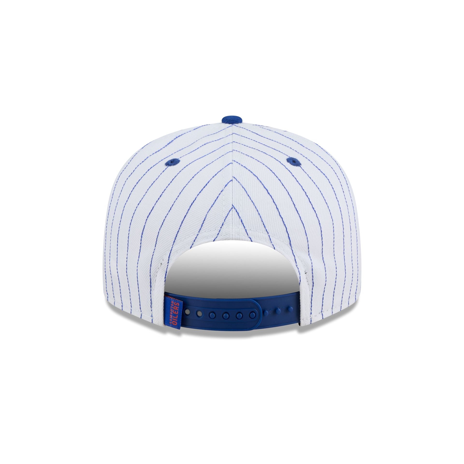 Edmonton Oilers Deceptor Pinstripe 9FIFTY Snapback Hat - Image 6