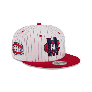 Montreal Canadiens Deceptor Pinstripe 9FIFTY Snapback Hat