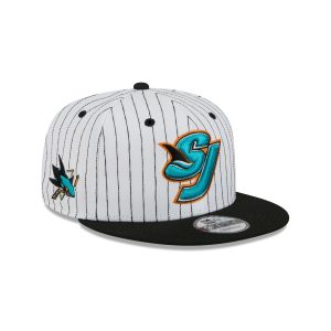 San Jose Sharks Deceptor Pinstripe 9FIFTY Snapback Hat