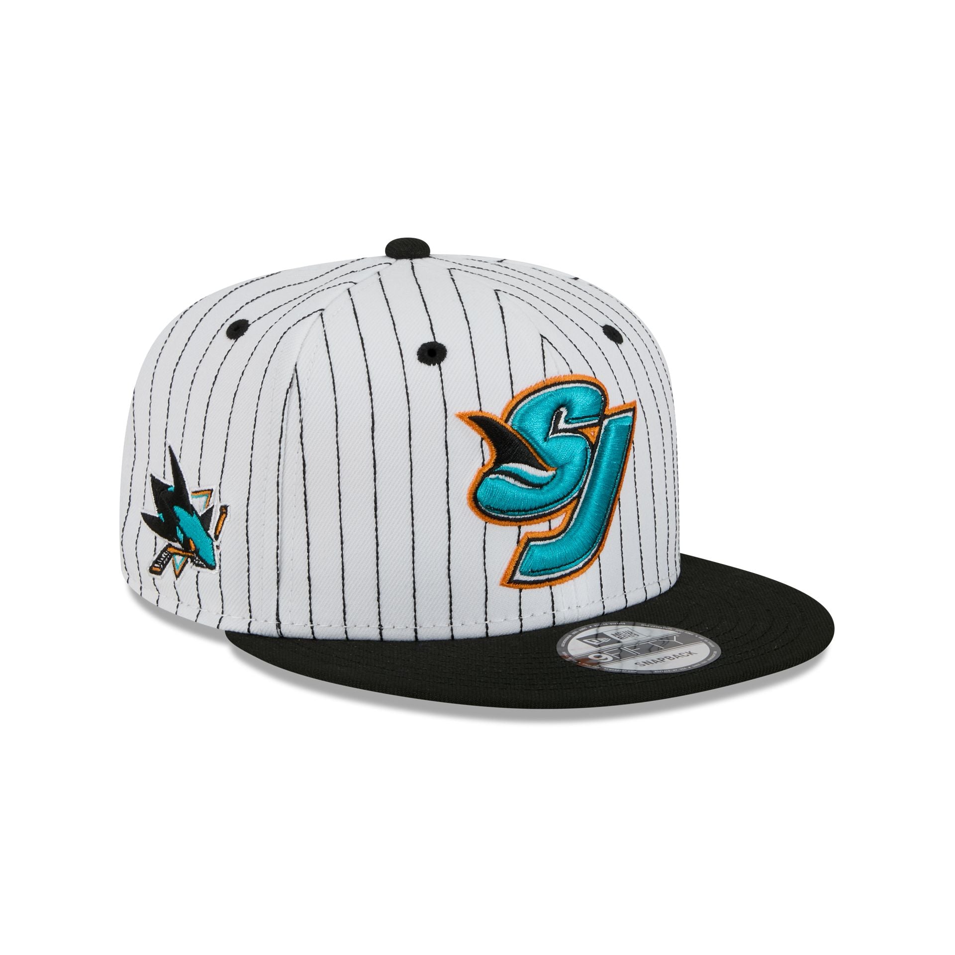 San Jose Sharks Deceptor Pinstripe 9FIFTY Snapback Hat