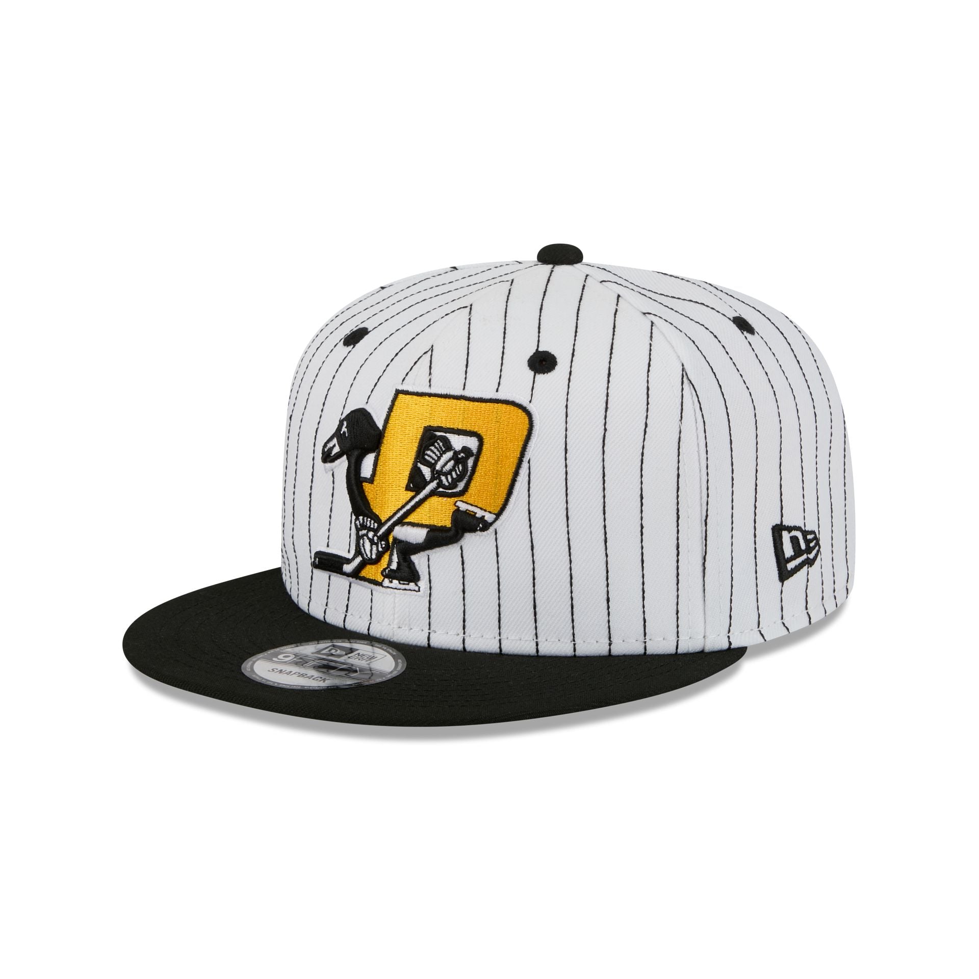 Pittsburgh Penguins Deceptor Pinstripe 9FIFTY Snapback Hat - Image 3