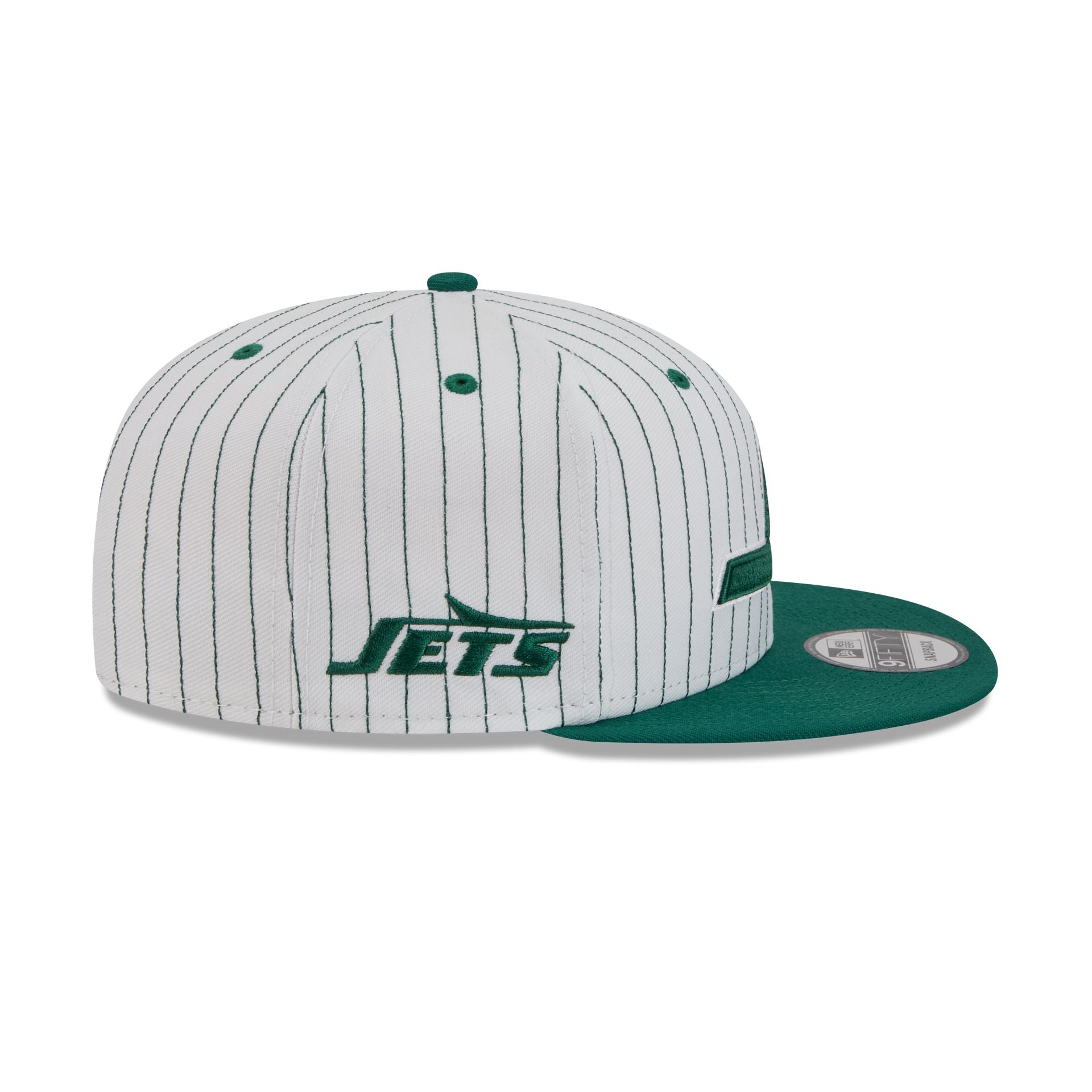 New York Jets Deceptor Pinstripe 9FIFTY Snapback Hat - Image 4