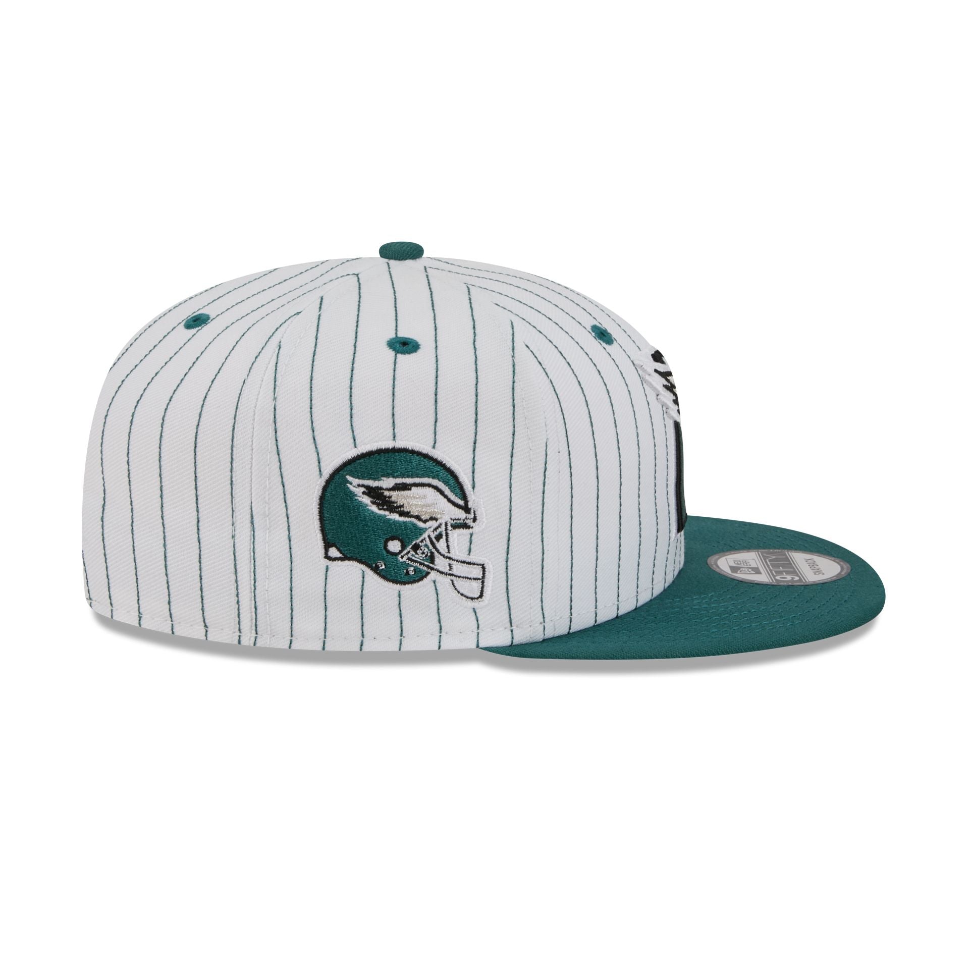 Philadelphia Eagles Deceptor Pinstripe 9FIFTY Snapback Hat - Image 4