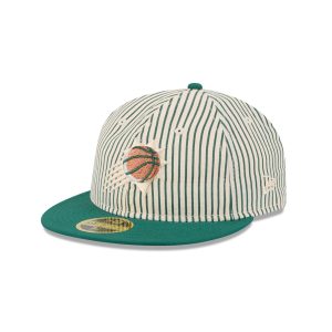 Just Caps Seersucker Phoenix Suns Retro Crown 59FIFTY Fitted Hat