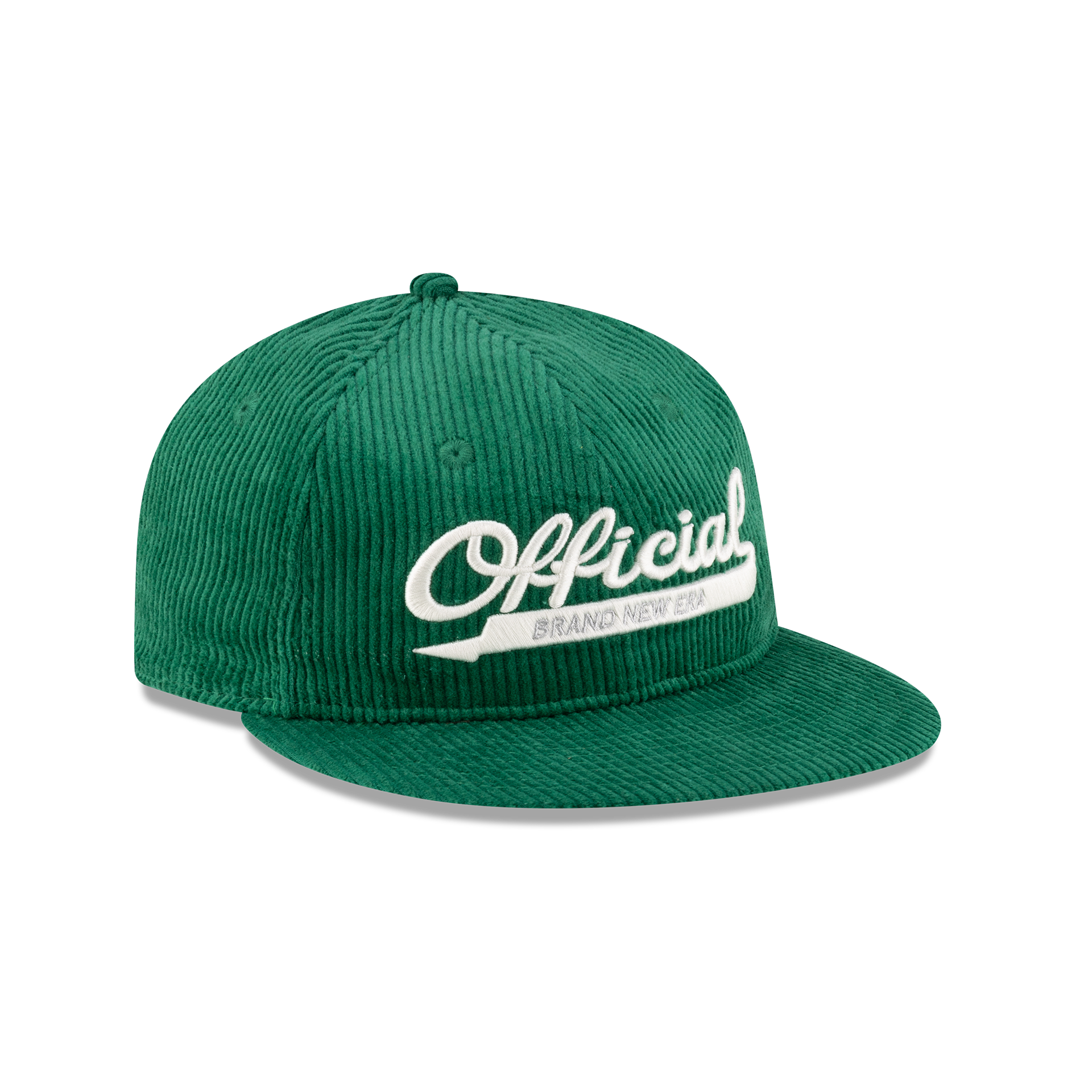 New Era Branded Official Corduroy Kelly Green Retro Crown 9FIFTY Snapback Hat - Image 2