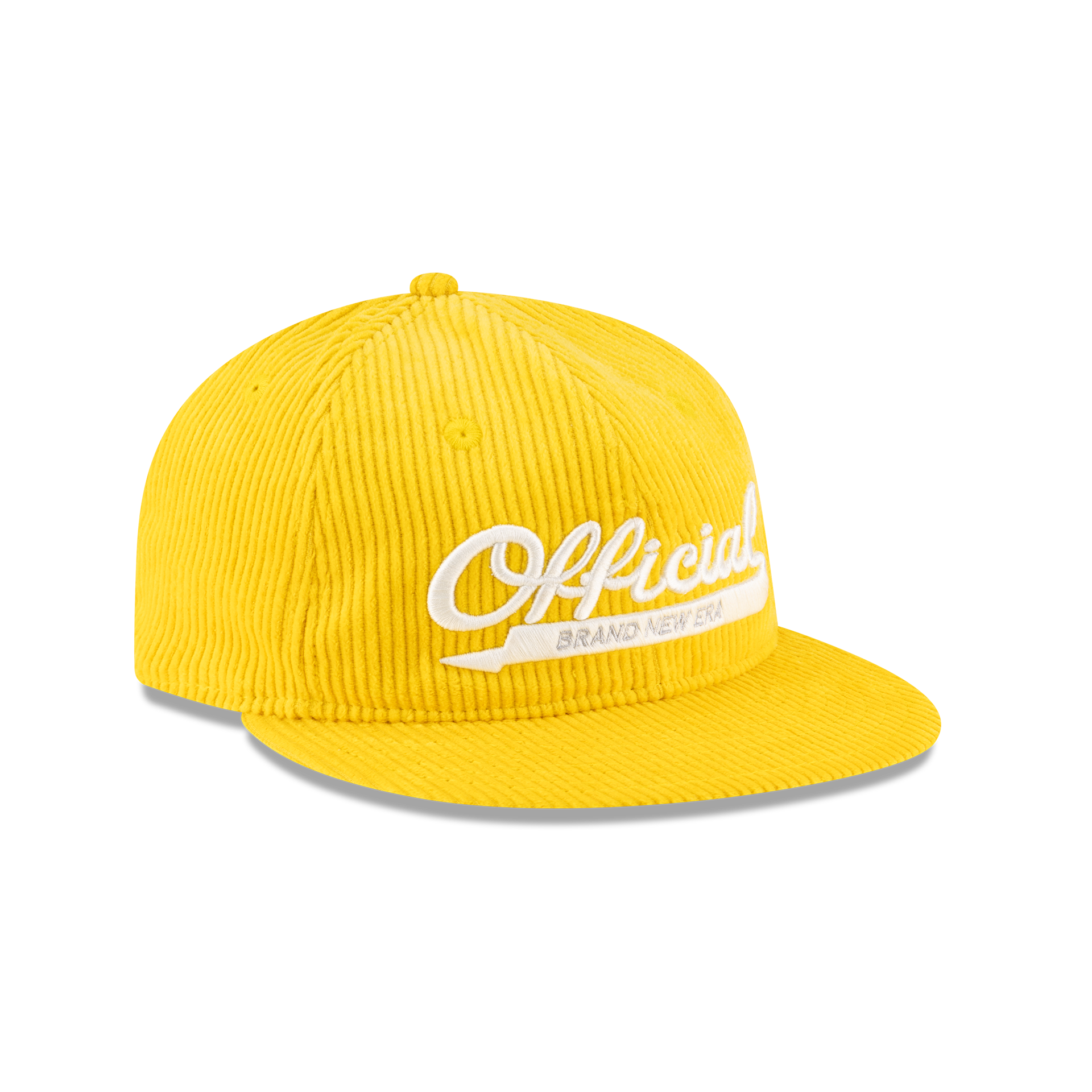 New Era Branded Official Corduroy Gold Retro Crown 9FIFTY Snapback Hat - Image 3