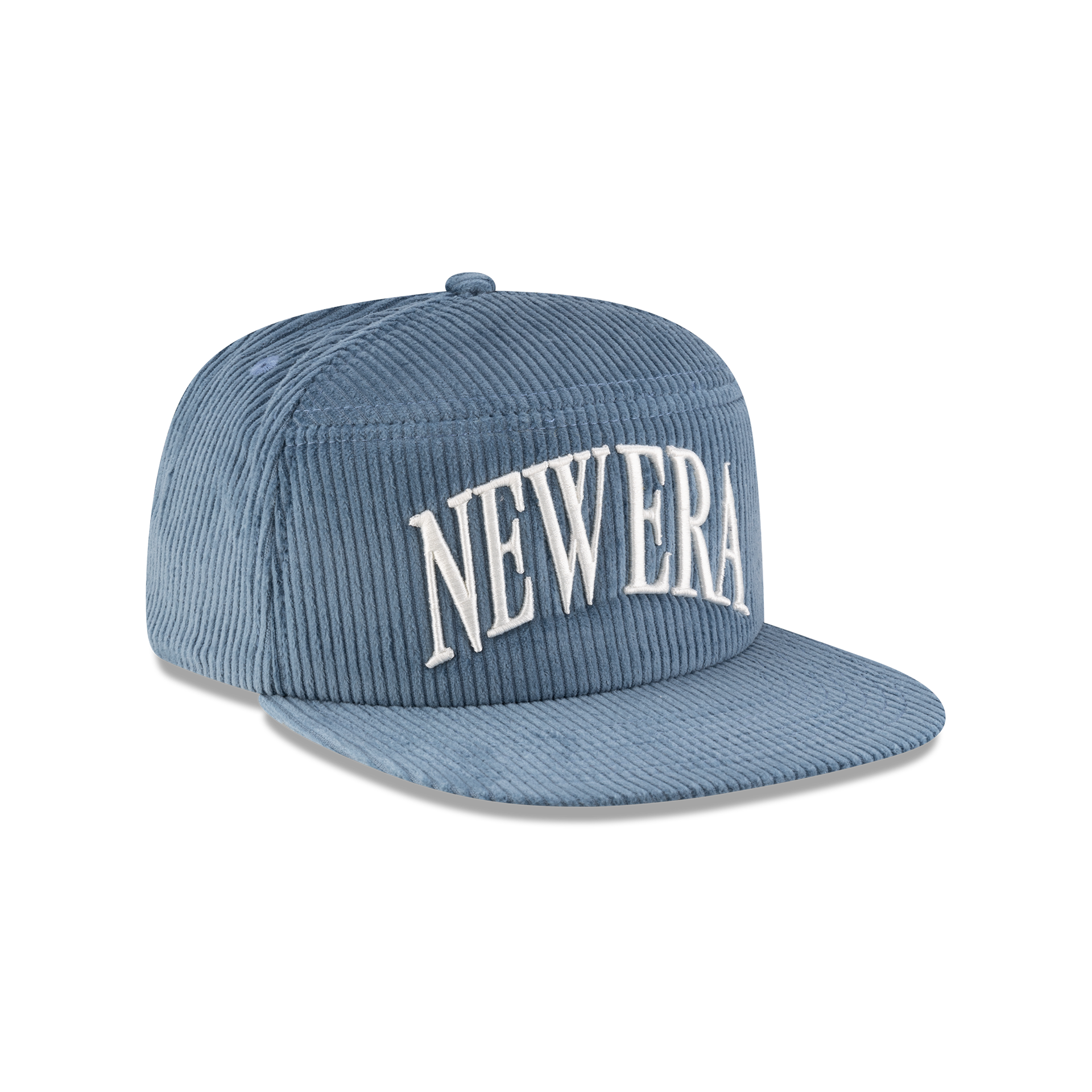 New Era Branded Paragon Corduroy Indigo Split Panel 9FIFTY Snapback Hat - Image 3