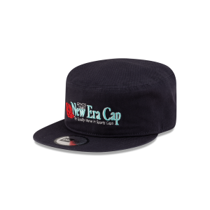 New Era Branded Navy Painter Elastic Back Hat