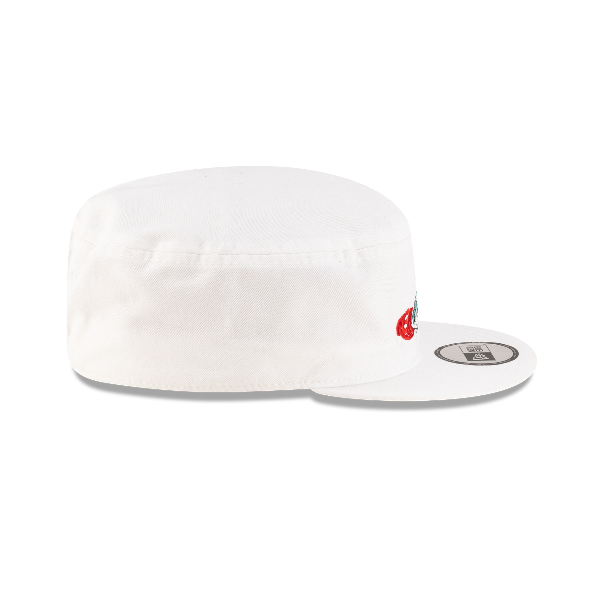 New Era Branded College White Painter Elastic Back Hat - Image 5