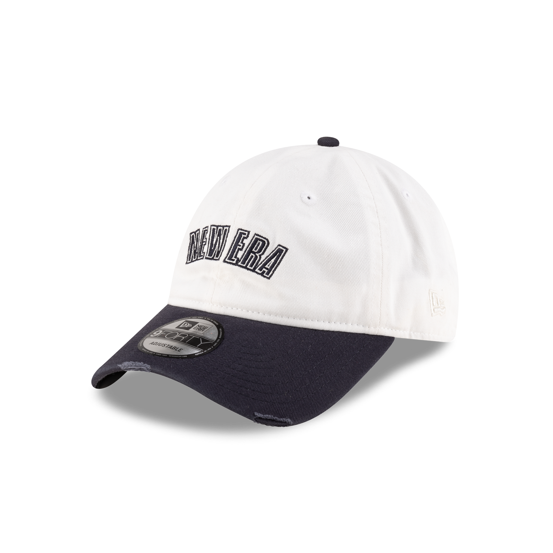 New Era Branded Sweep Rugby College White 9FORTY Adjustable Hat