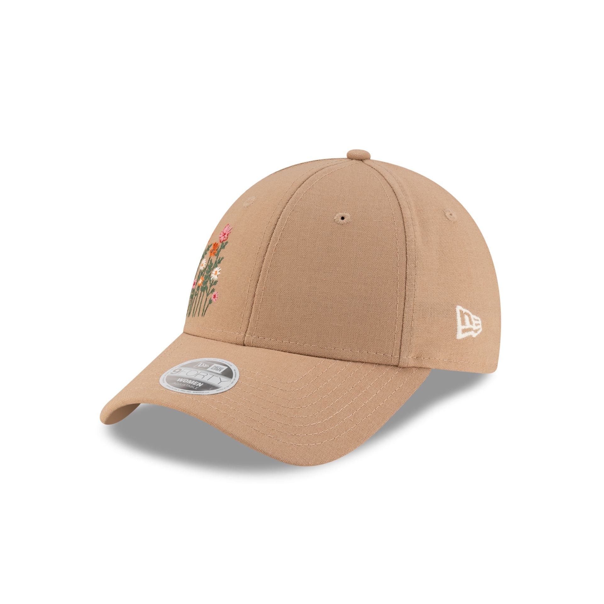New Era Cap Women's Floral Brown 9FORTY Snapback Hat - Image 3