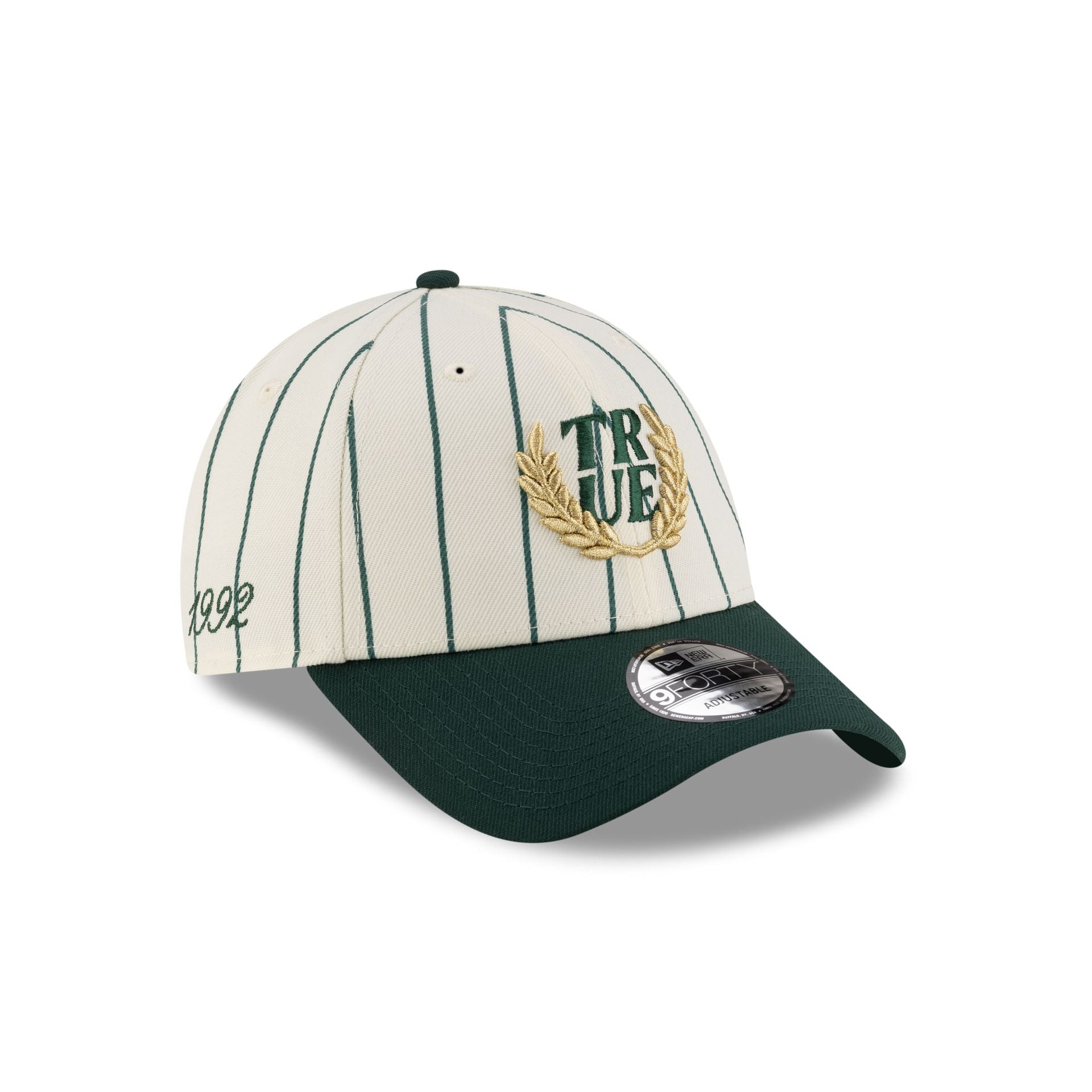TRUE. Green Pinstripe 9FORTY Adjustable Hat