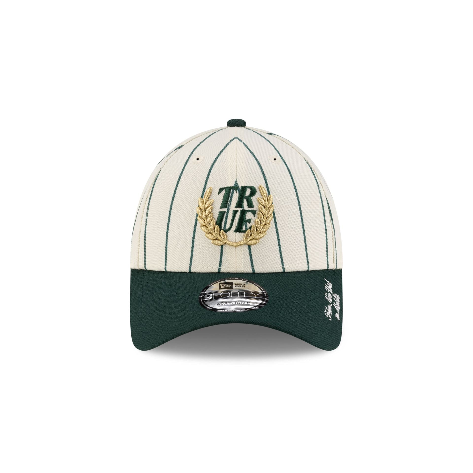 TRUE. Green Pinstripe 9FORTY Adjustable Hat - Image 2