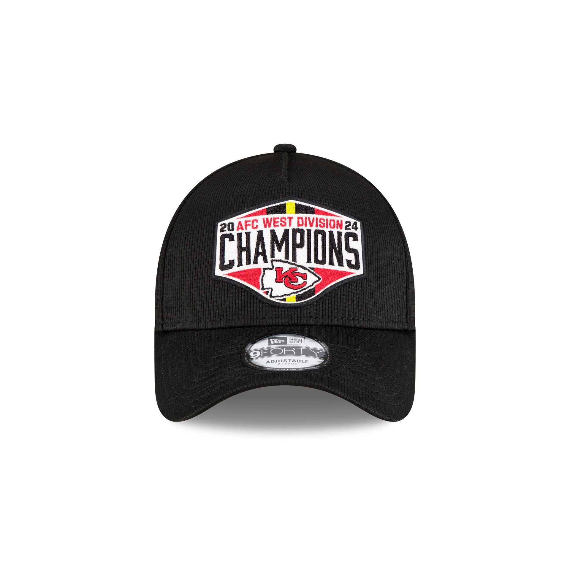 Kansas City Chiefs 2024 Division Champion Locker Room 9FORTY A-Frame Snapback Hat - Image 2