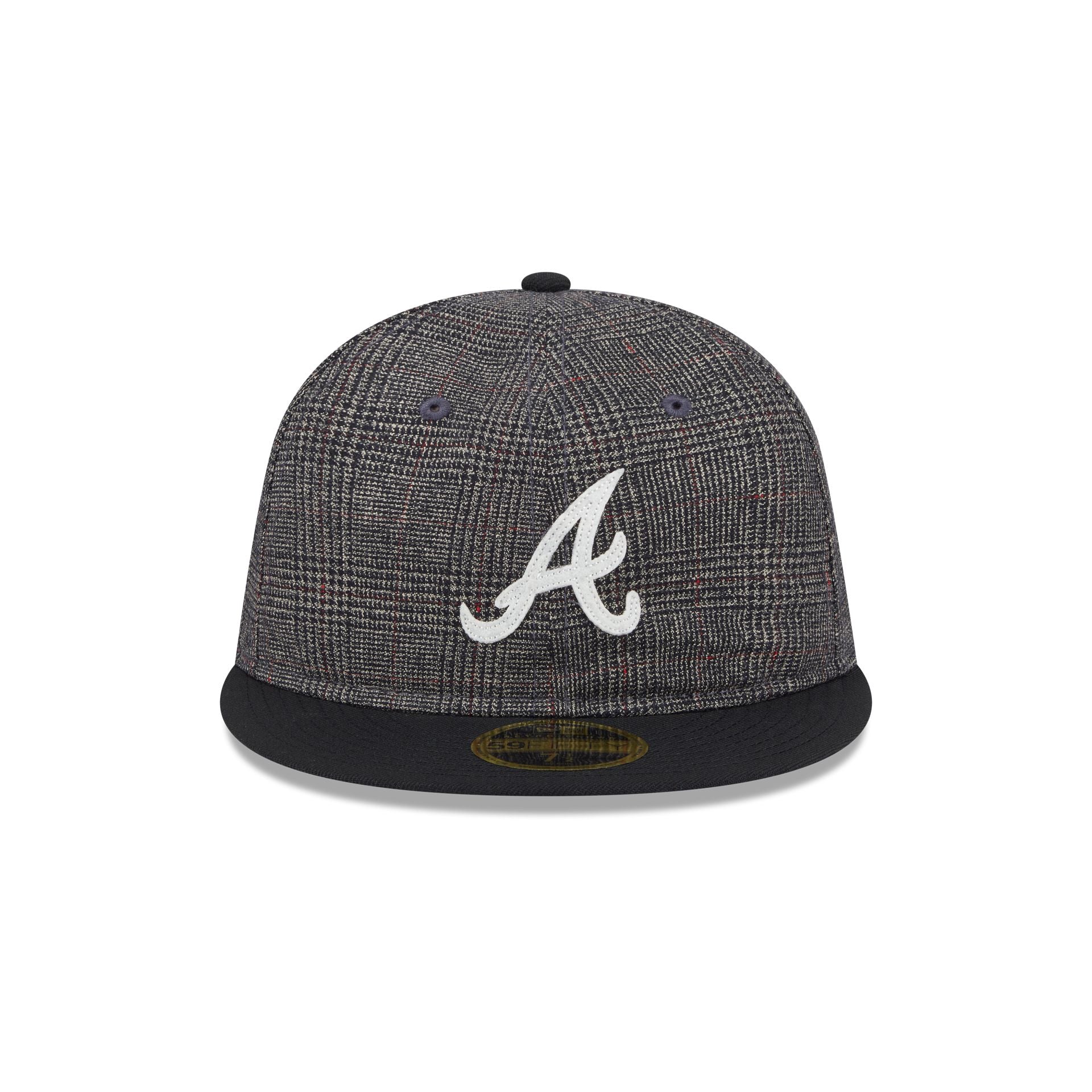 Atlanta Braves Plaid Retro Crown 59FIFTY Fitted Hat - Image 2
