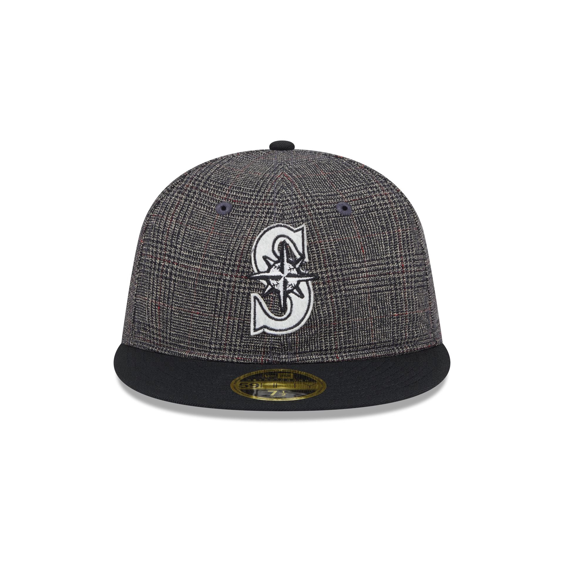 Seattle Mariners Plaid Retro Crown 59FIFTY Fitted Hat - Image 2