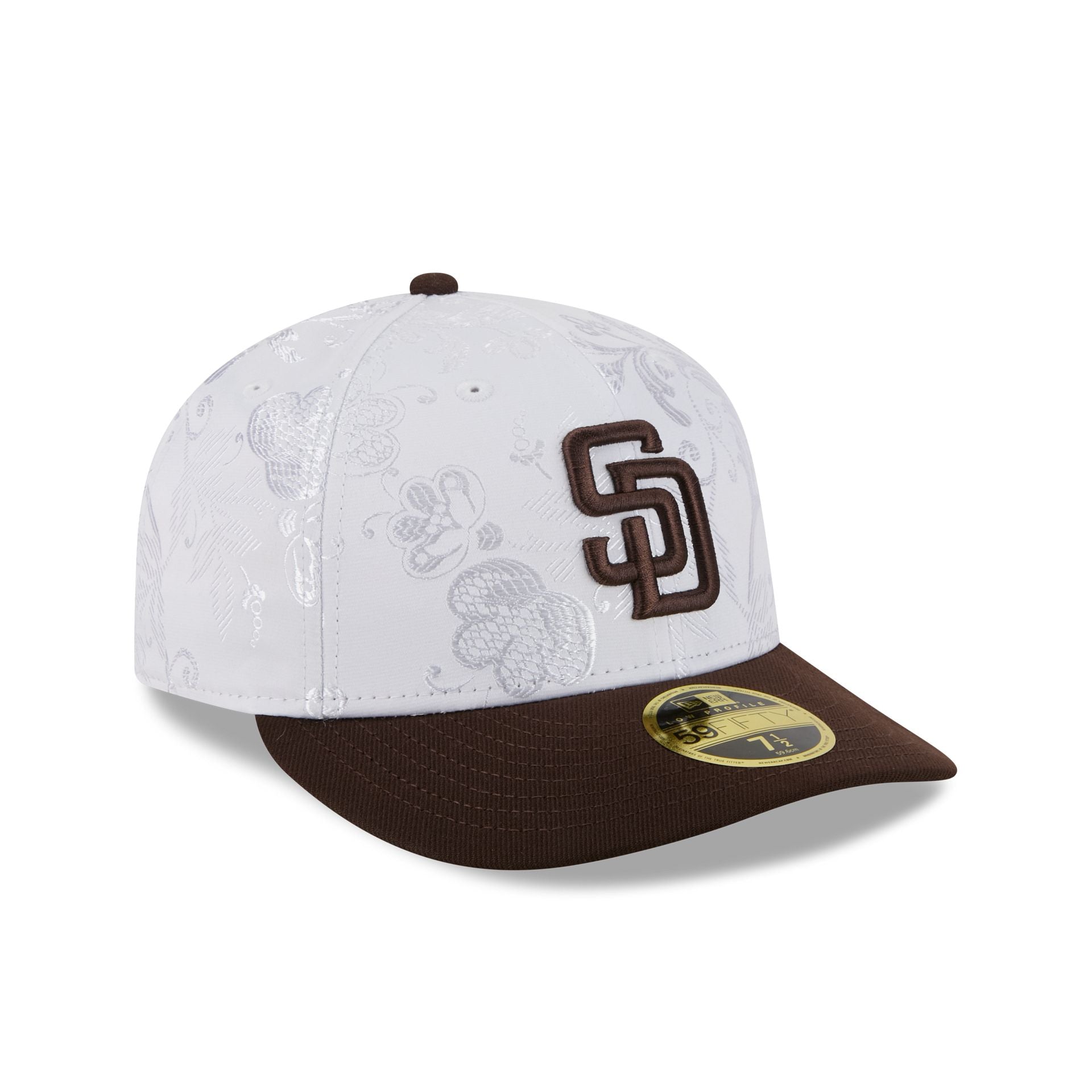 San Diego Padres Floral Shine Low Profile 59FIFTY Fitted Hat - Image 3