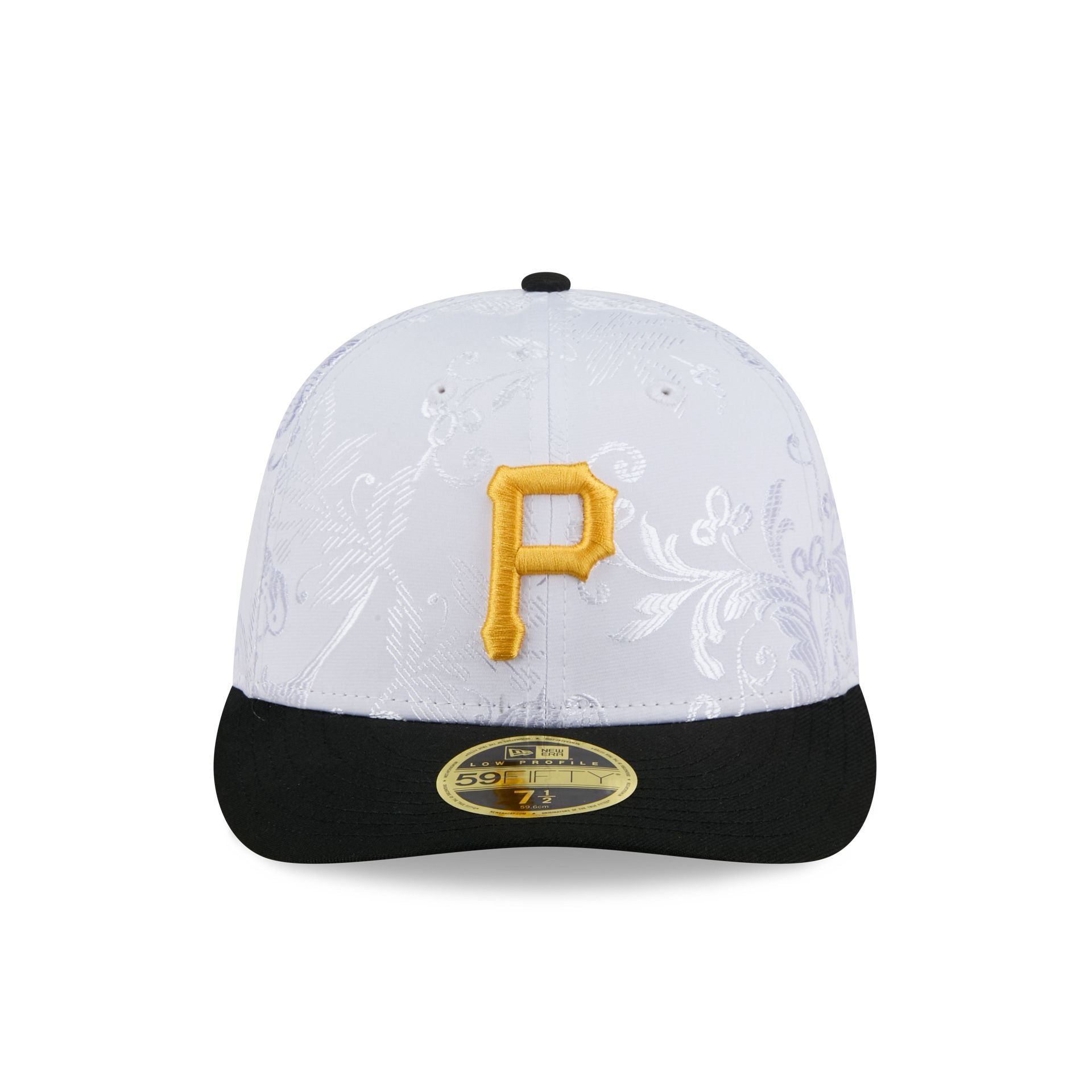 Pittsburgh Pirates Floral Shine Low Profile 59FIFTY Fitted Hat - Image 2