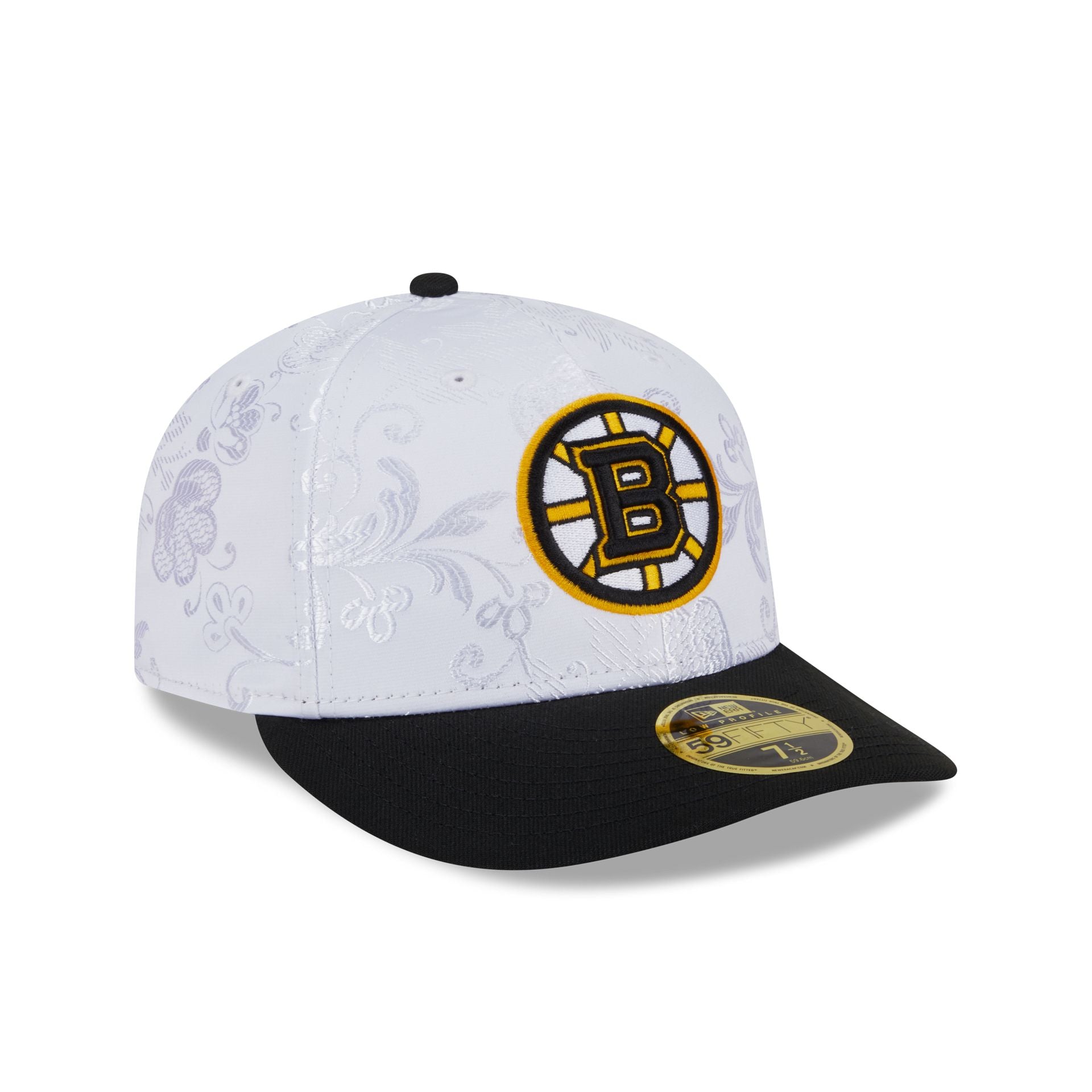 Boston Bruins Floral Shine Low Profile 59FIFTY Fitted Hat - Image 3